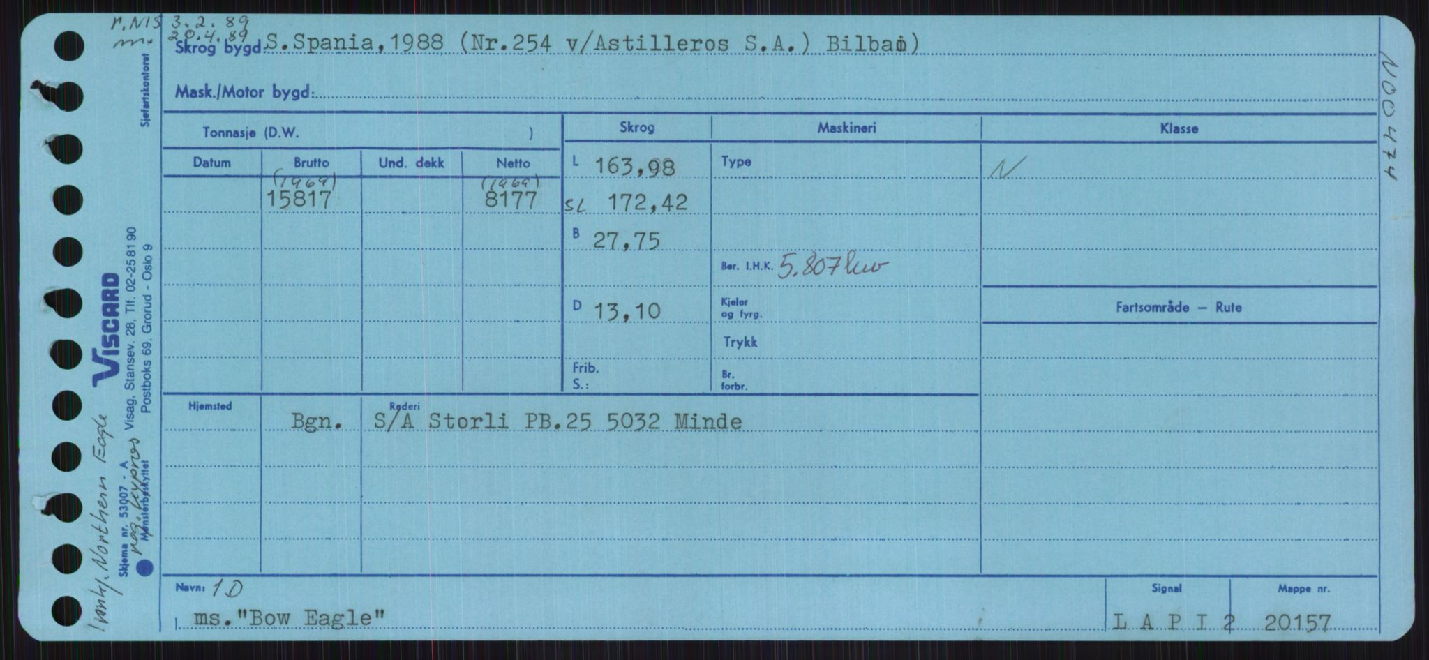 Sjøfartsdirektoratet med forløpere, Skipsmålingen, RA/S-1627/H/Ha/L0001/0002: Fartøy, A-Eig / Fartøy Bjør-Eig, p. 171