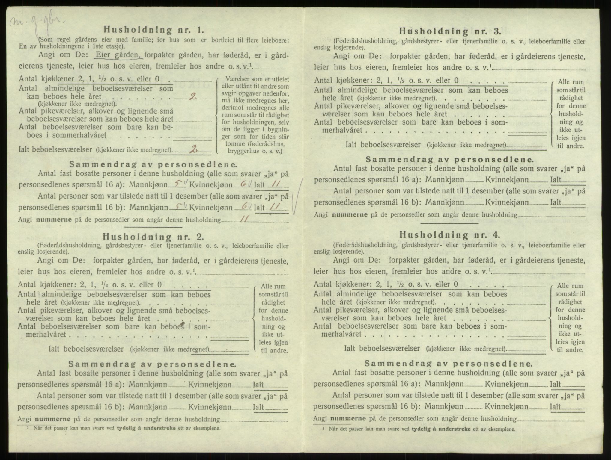 SAB, 1920 census for Breim, 1920, p. 71