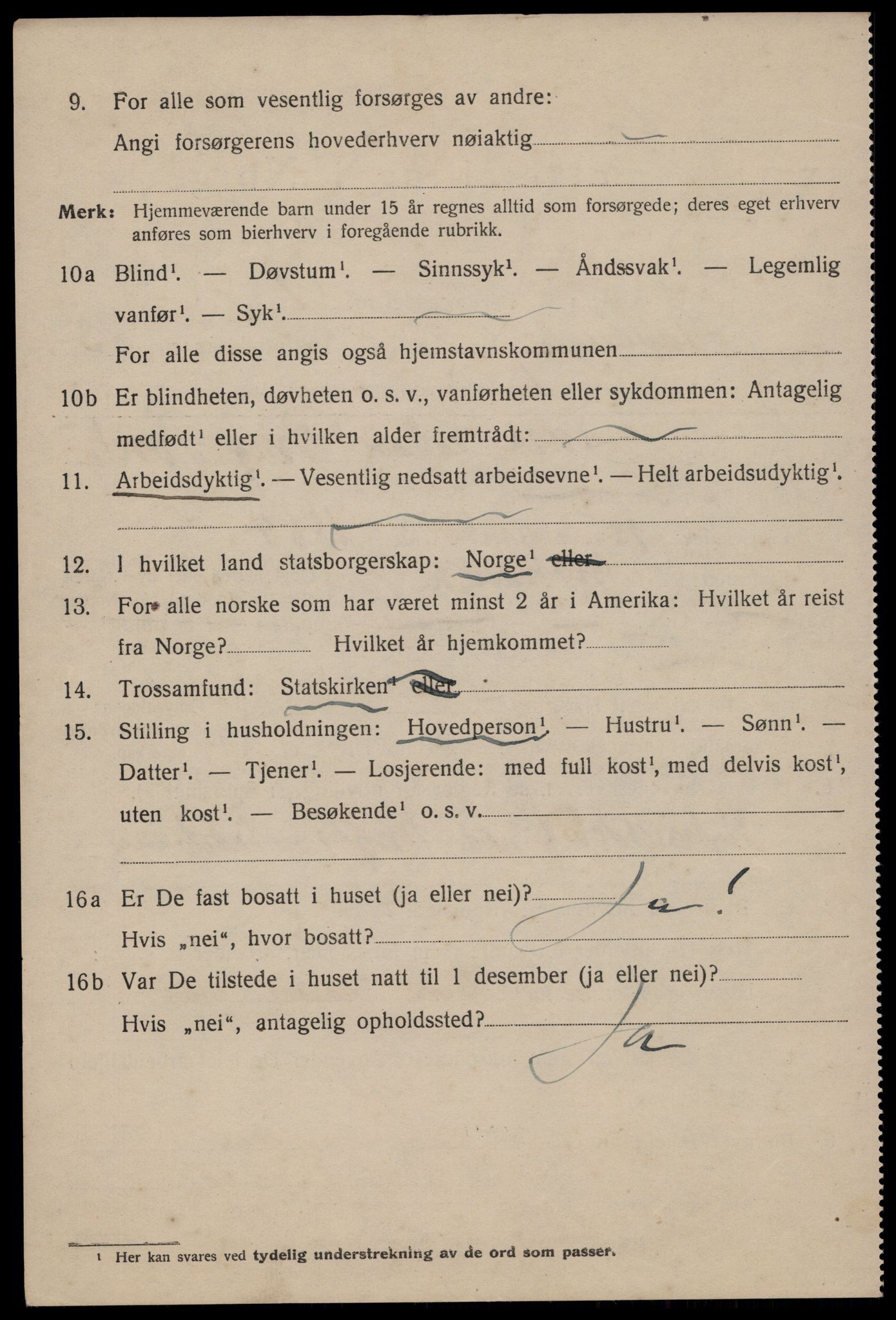 SAST, 1920 census for Stavanger, 1920, p. 75213