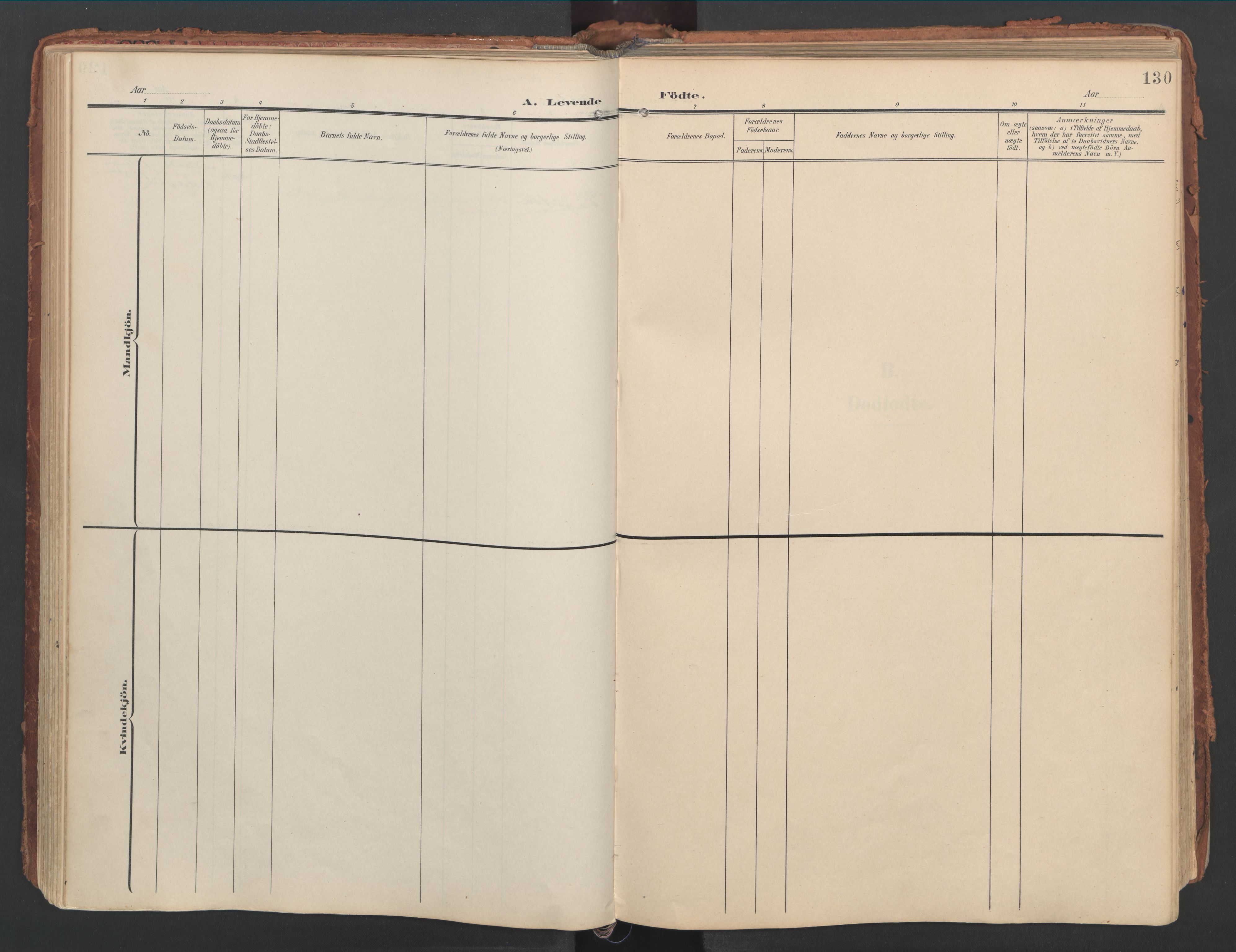 Ministerialprotokoller, klokkerbøker og fødselsregistre - Nordland, AV/SAT-A-1459/816/L0250: Parish register (official) no. 816A16, 1903-1923, p. 130