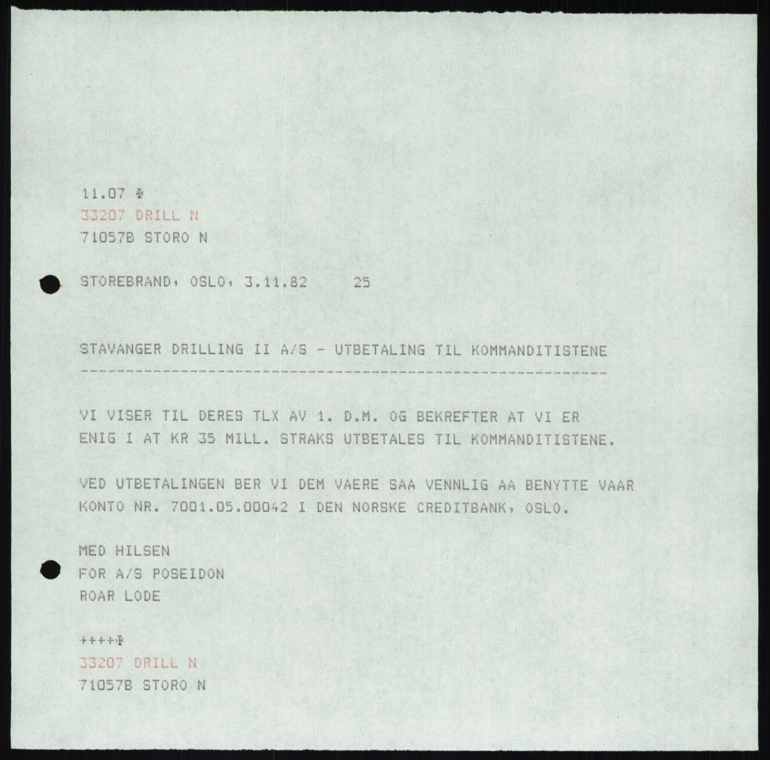 Pa 1503 - Stavanger Drilling AS, AV/SAST-A-101906/Da/L0015: Alexander L. Kielland - Saks- og korrespondansearkiv, 1979-1989, p. 339