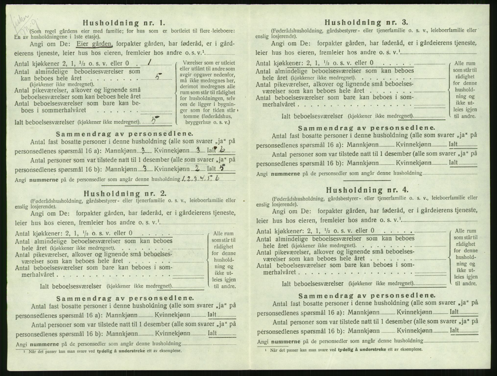 SAT, 1920 census for Sandøy, 1920, p. 245