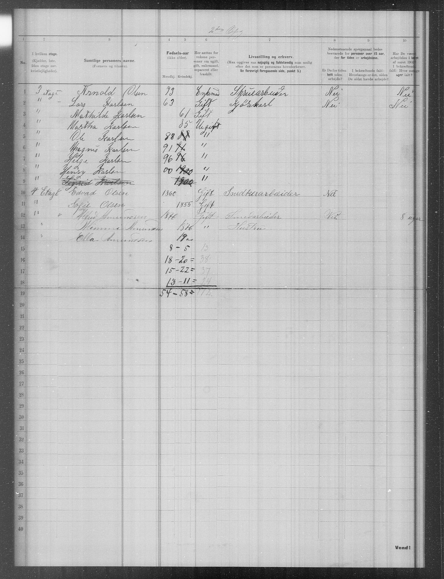 OBA, Municipal Census 1902 for Kristiania, 1902, p. 13842