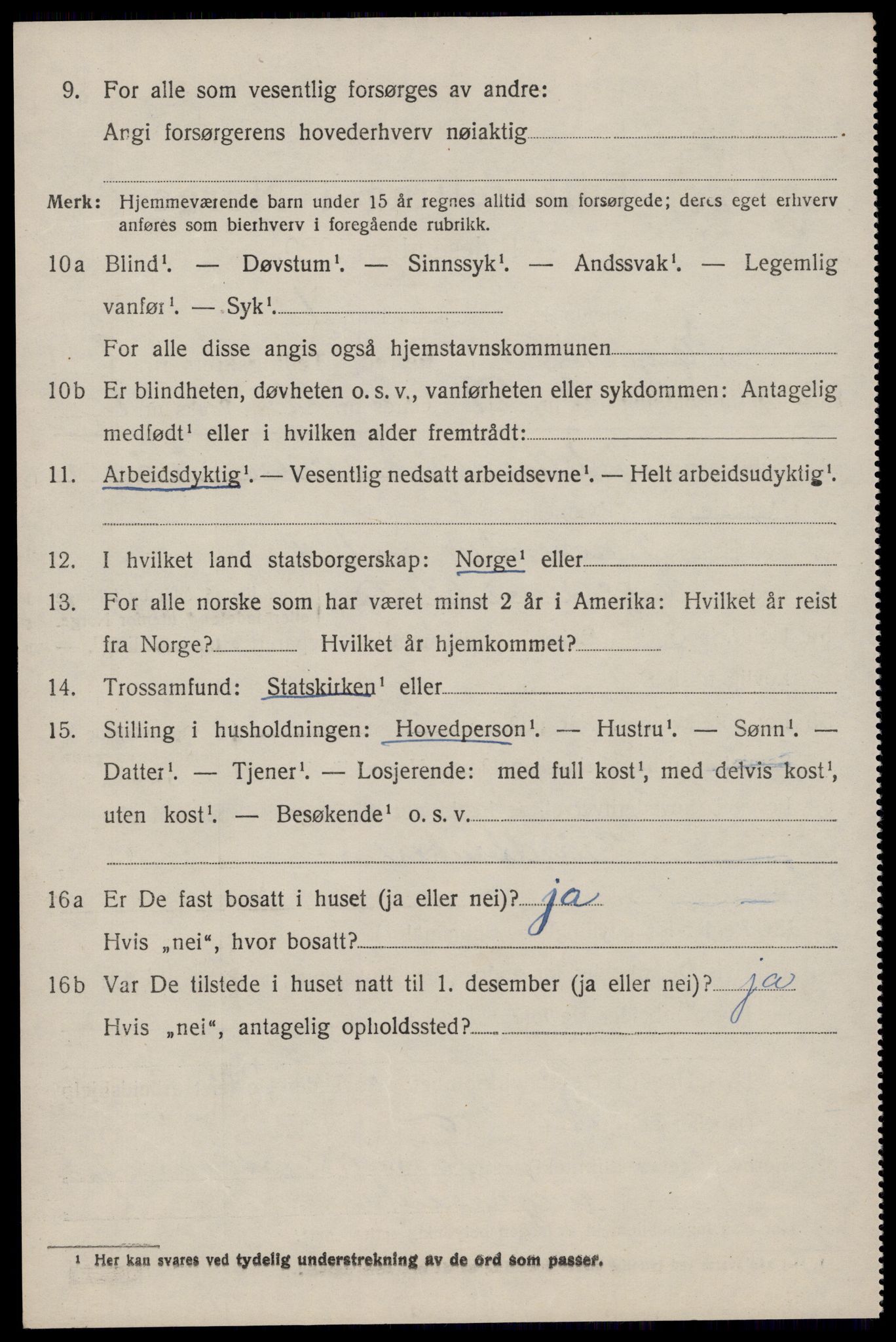 SAST, 1920 census for Eigersund, 1920, p. 4606