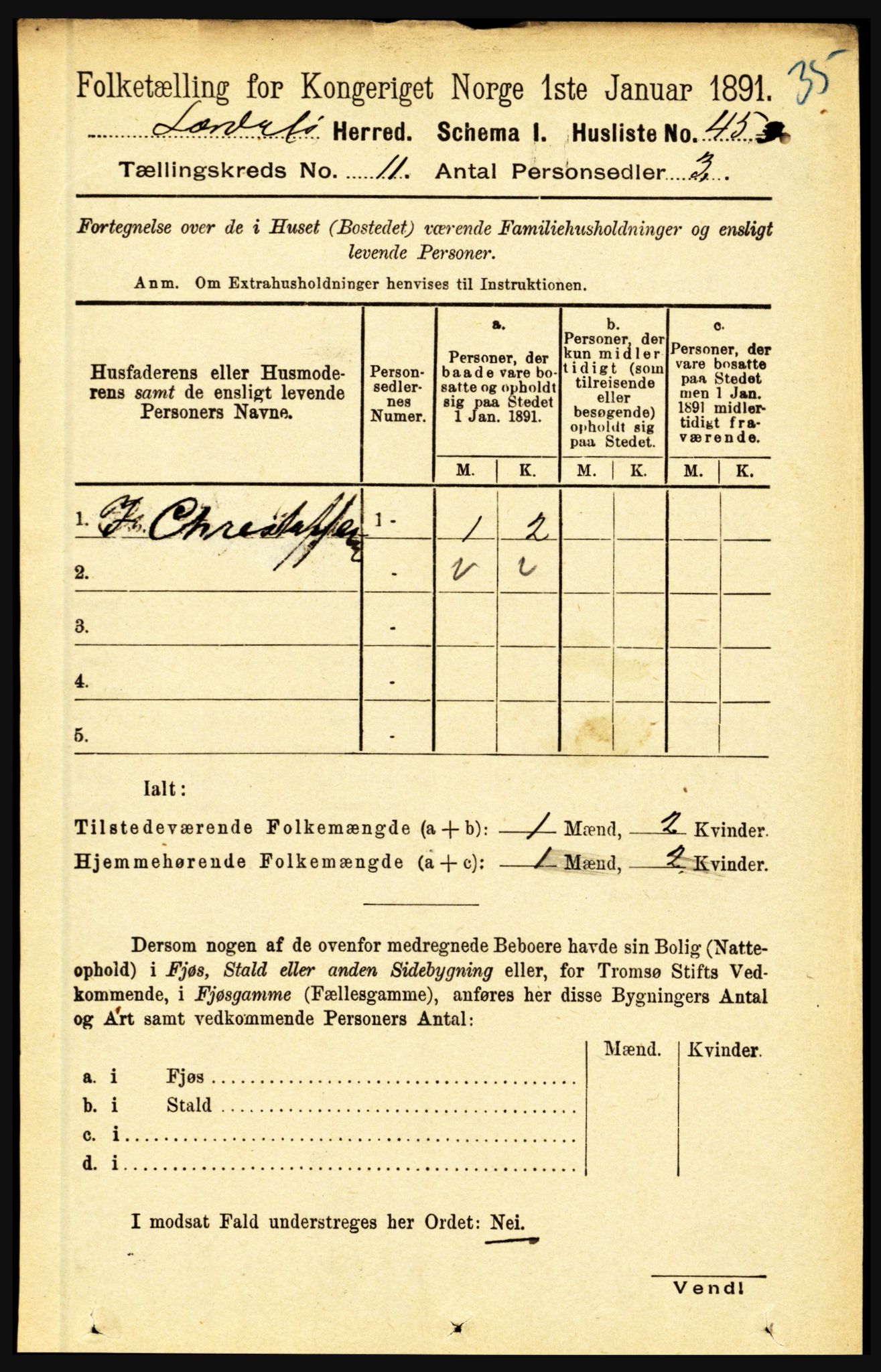 RA, 1891 census for 1422 Lærdal, 1891, p. 2141