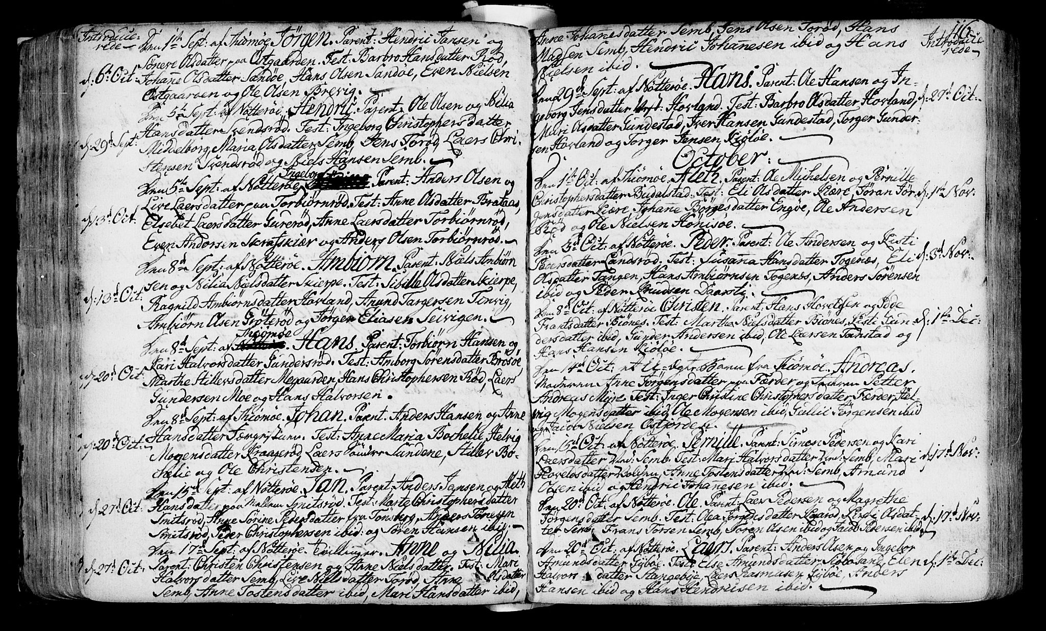 Nøtterøy kirkebøker, SAKO/A-354/F/Fa/L0002: Parish register (official) no. I 2, 1738-1790, p. 116