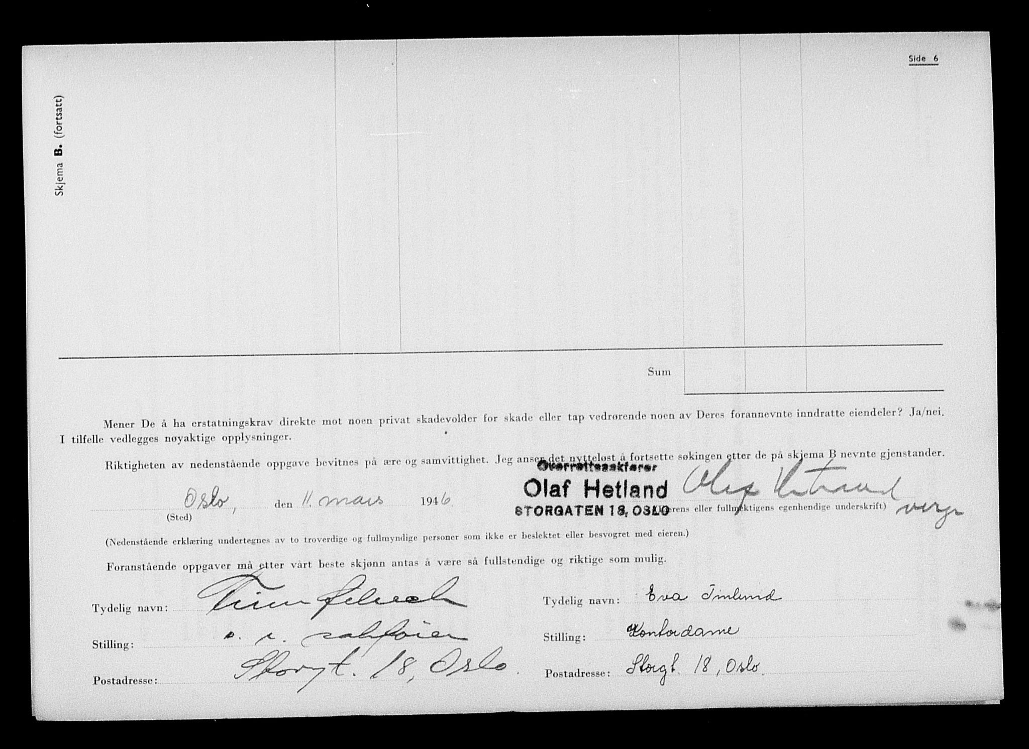 Justisdepartementet, Tilbakeføringskontoret for inndratte formuer, AV/RA-S-1564/H/Hc/Hcc/L0976: --, 1945-1947, p. 676