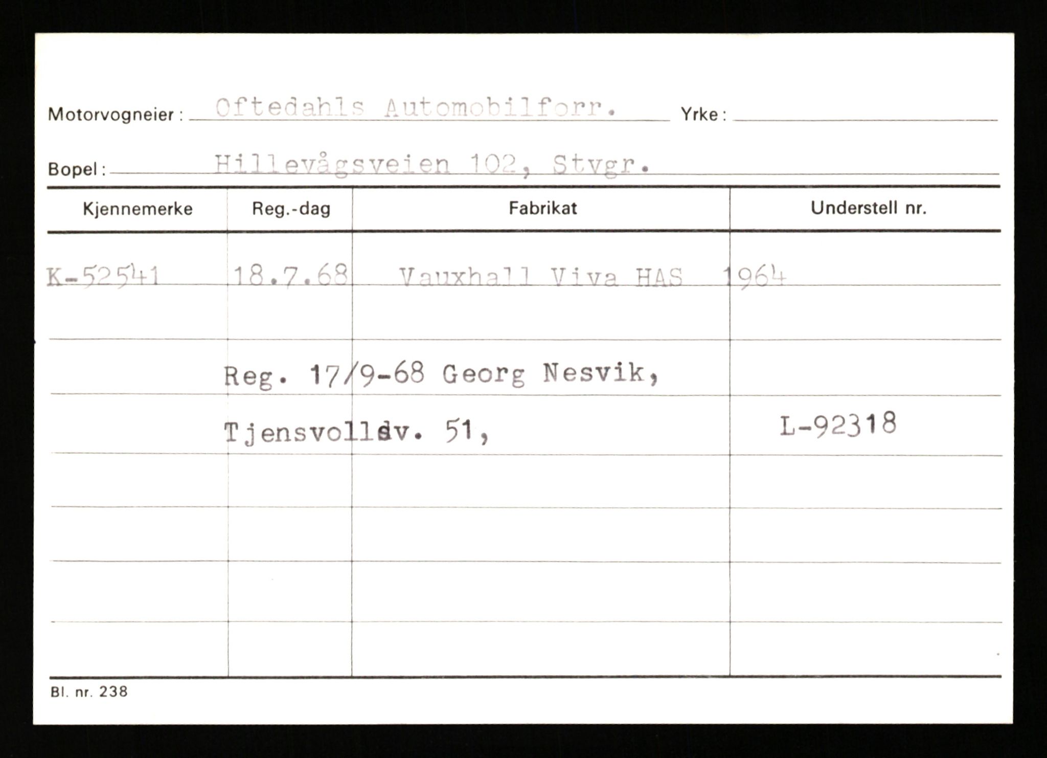 Stavanger trafikkstasjon, AV/SAST-A-101942/0/G/L0007: Registreringsnummer: 49019 - 67460, 1930-1971, p. 925