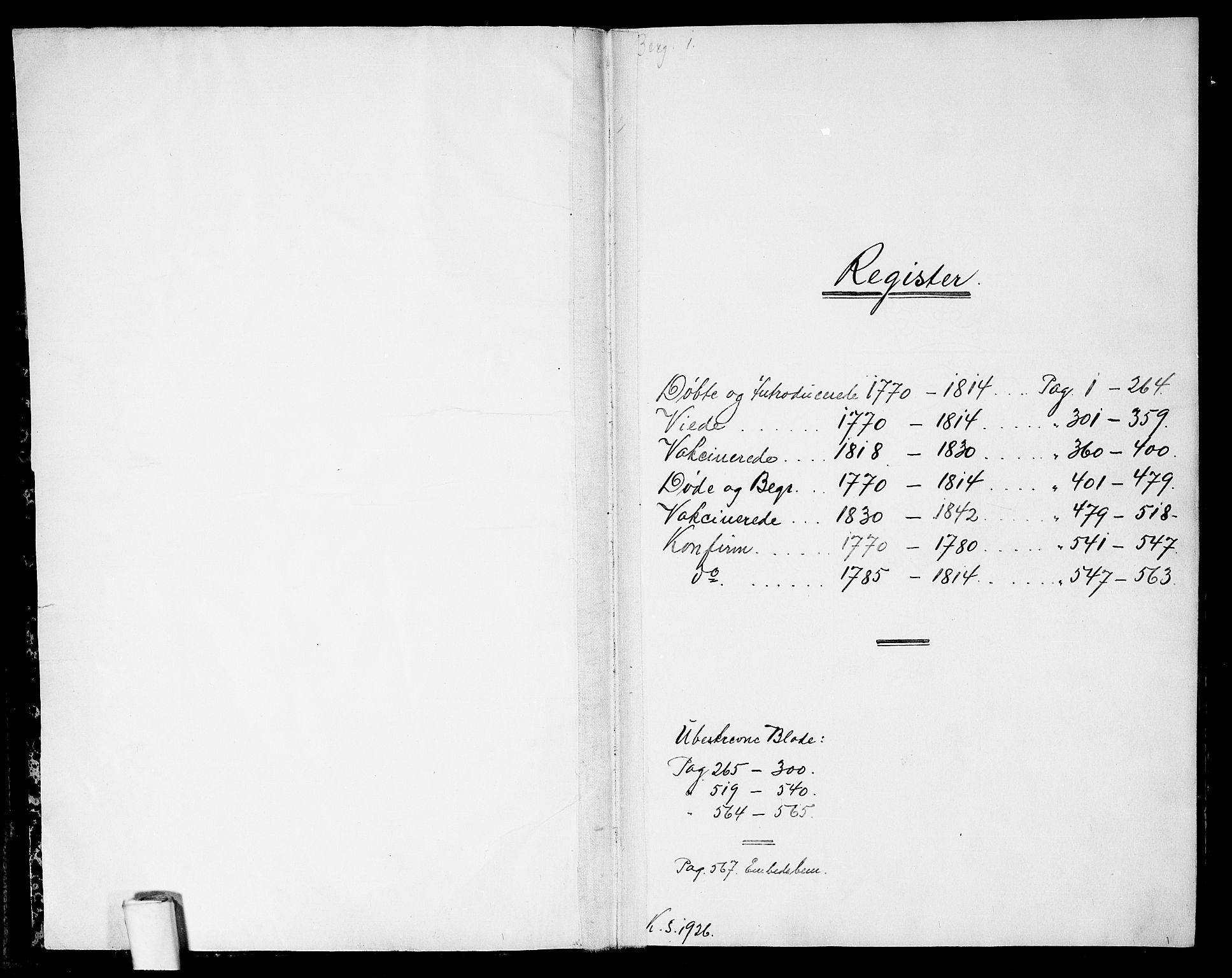 Berg prestekontor Kirkebøker, SAO/A-10902/F/Fa/L0001: Parish register (official) no. I 1, 1770-1814