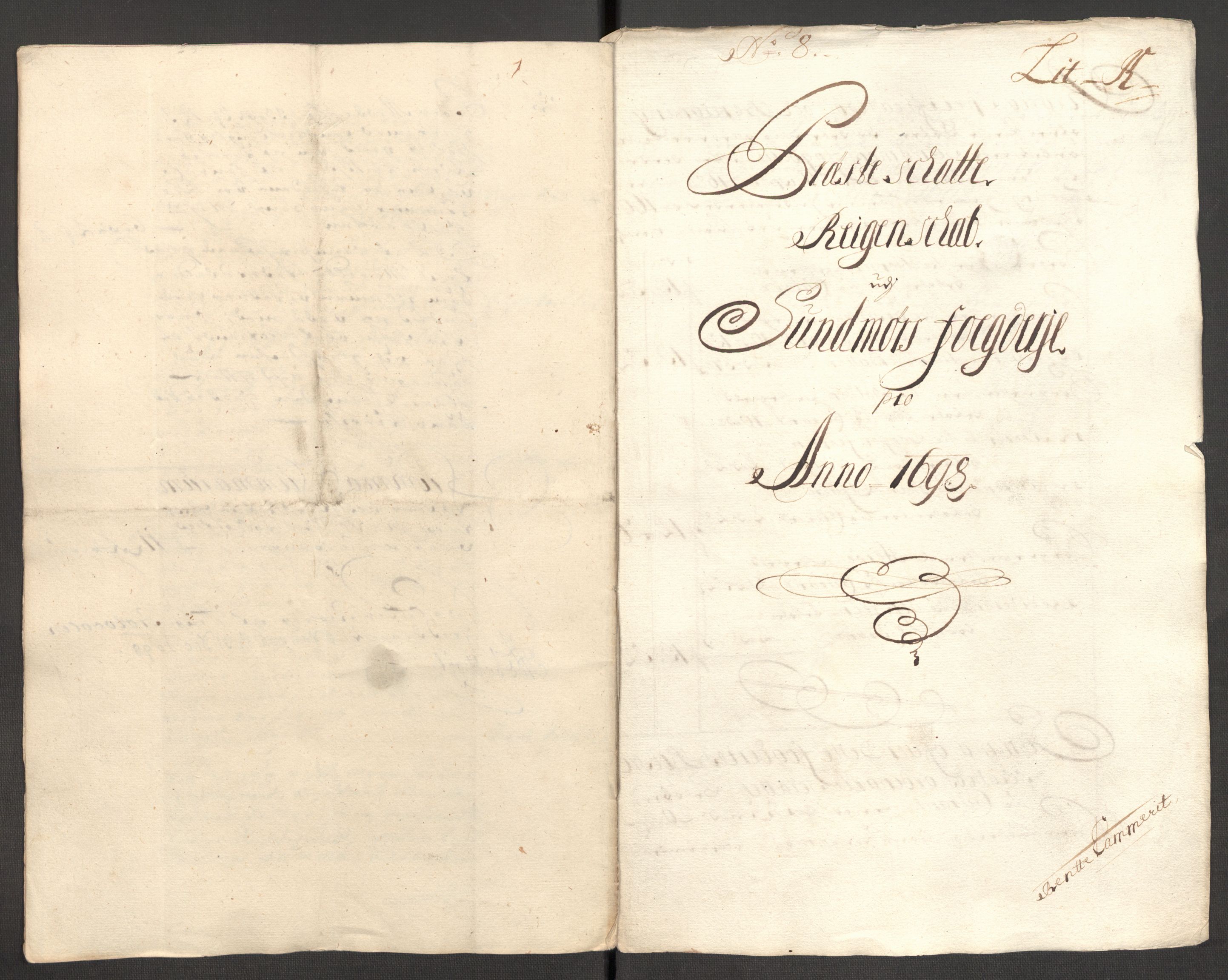 Rentekammeret inntil 1814, Reviderte regnskaper, Fogderegnskap, RA/EA-4092/R54/L3556: Fogderegnskap Sunnmøre, 1696-1698, p. 387