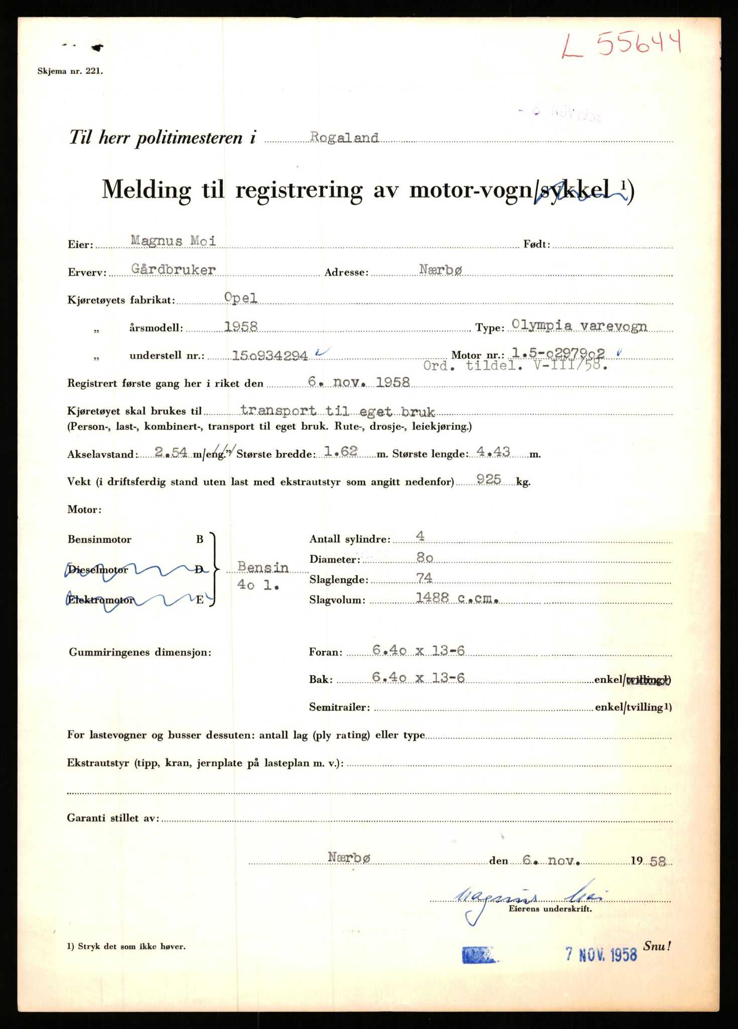 Stavanger trafikkstasjon, AV/SAST-A-101942/0/F/L0054: L-54200 - L-55699, 1930-1971, p. 2691