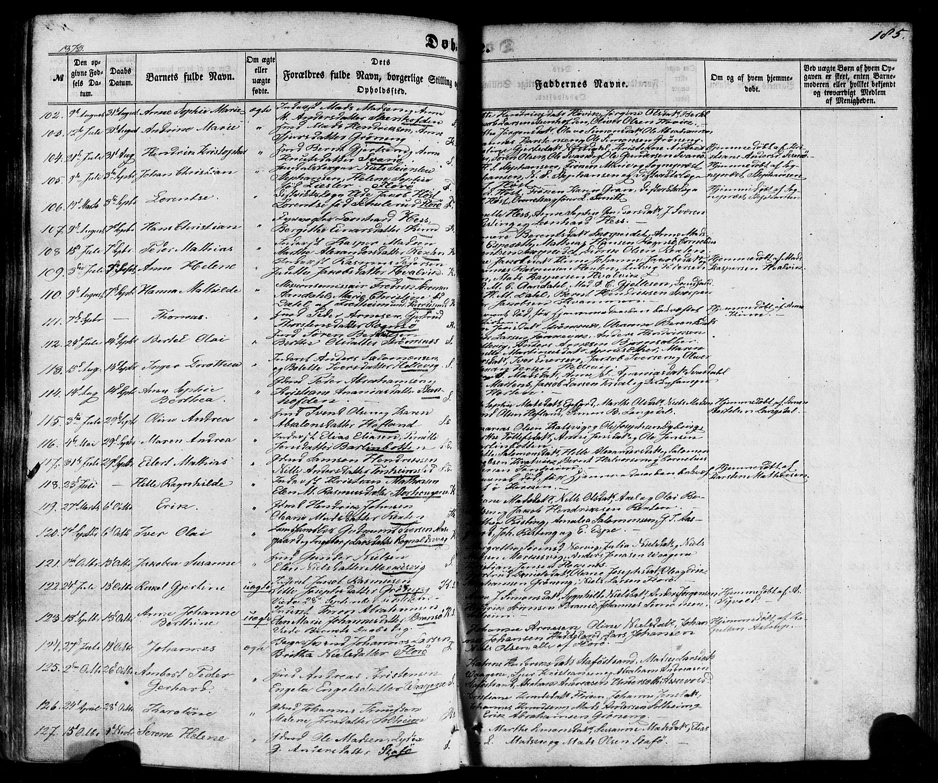 Kinn sokneprestembete, SAB/A-80801/H/Haa/Haaa/L0006: Parish register (official) no. A 6, 1857-1885, p. 185