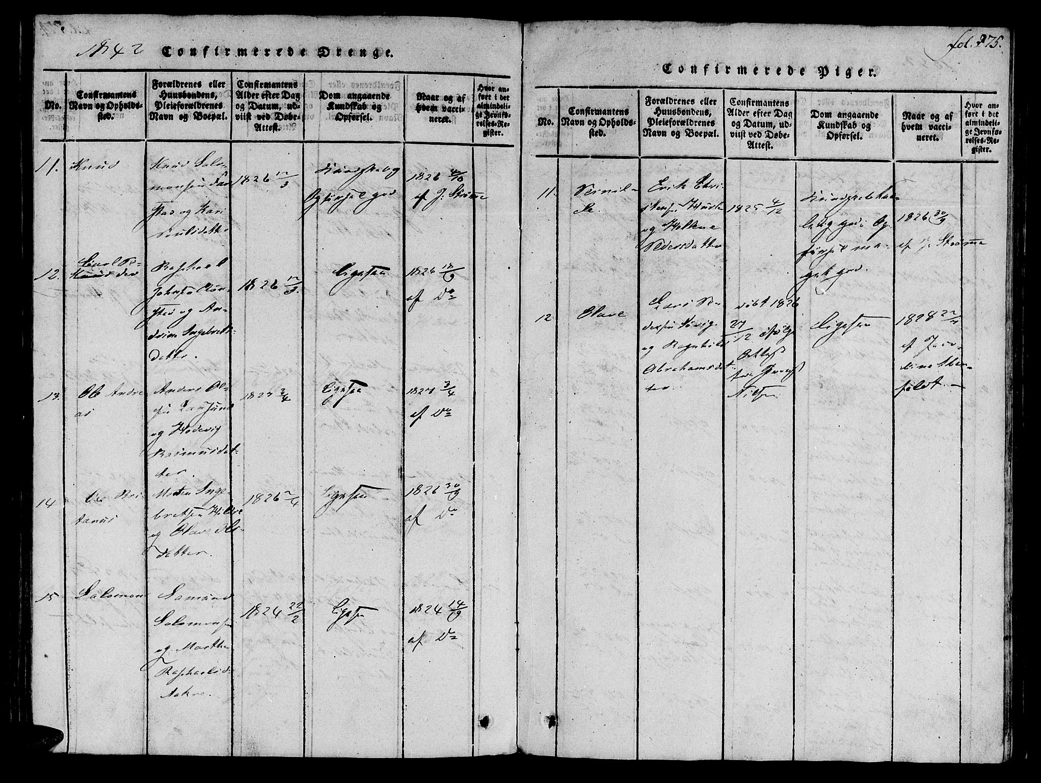 Ministerialprotokoller, klokkerbøker og fødselsregistre - Møre og Romsdal, AV/SAT-A-1454/536/L0495: Parish register (official) no. 536A04, 1818-1847, p. 275