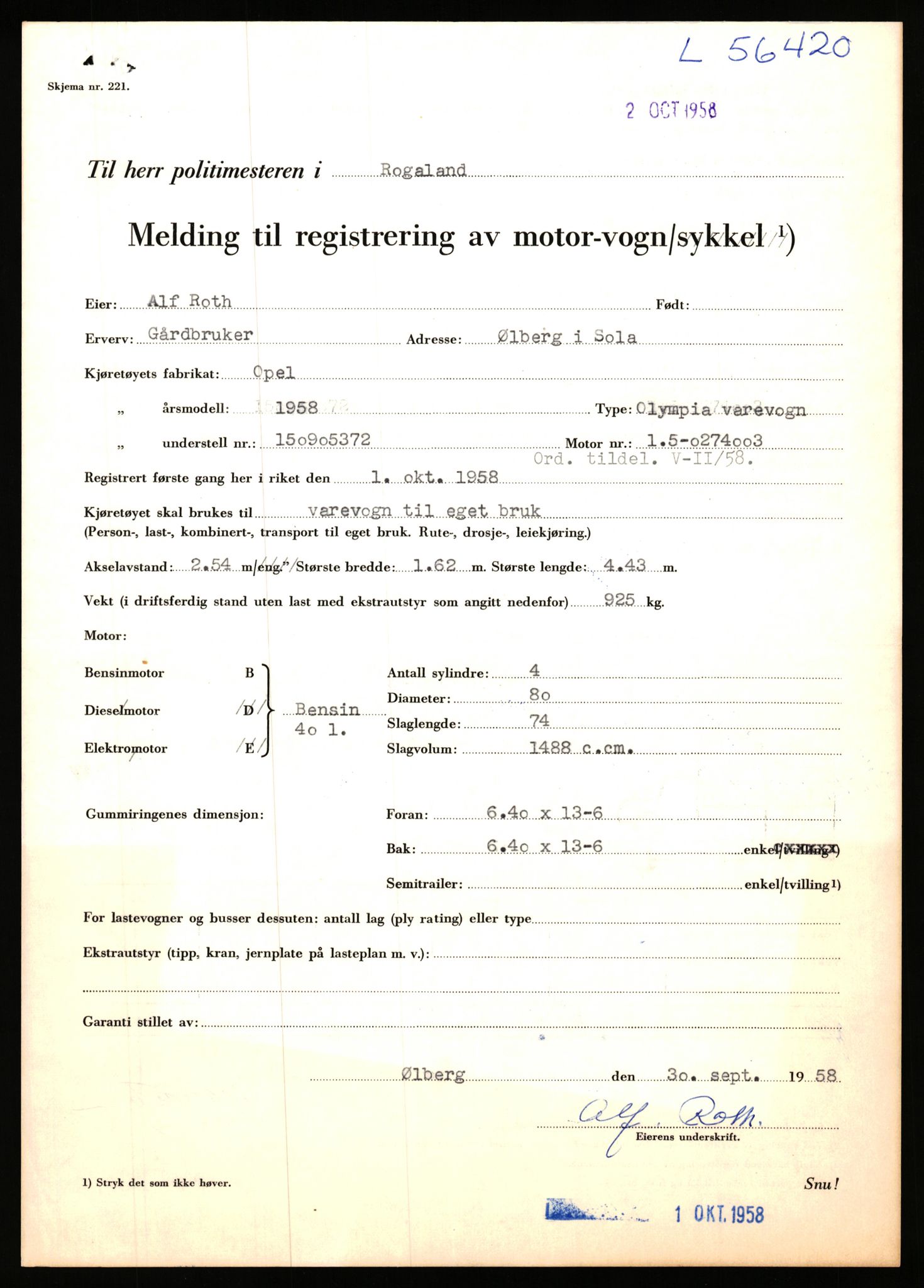 Stavanger trafikkstasjon, AV/SAST-A-101942/0/F/L0055: L-55700 - L-56499, 1930-1971, p. 1861