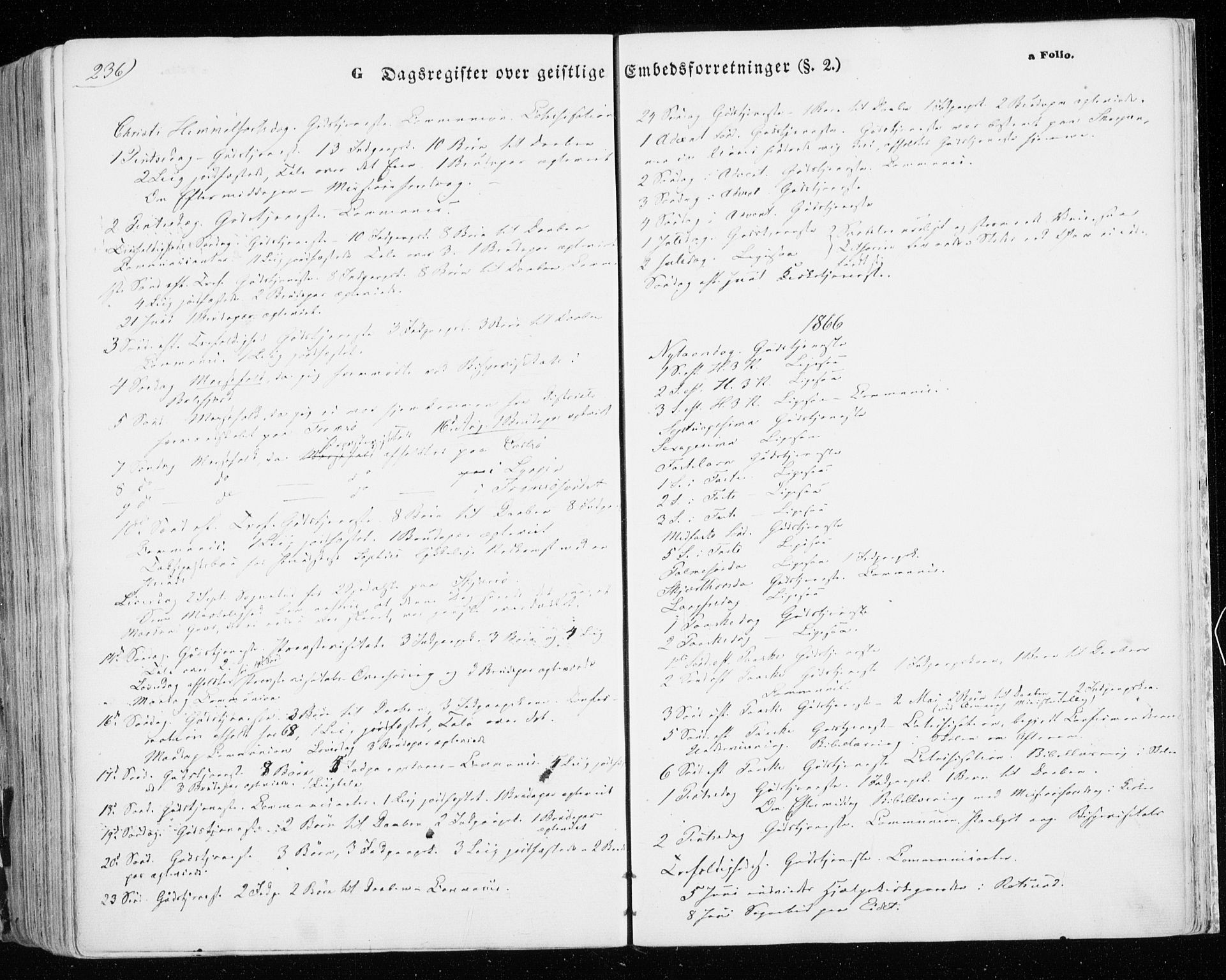 Skjervøy sokneprestkontor, AV/SATØ-S-1300/H/Ha/Haa/L0007kirke: Parish register (official) no. 7, 1860-1870, p. 236