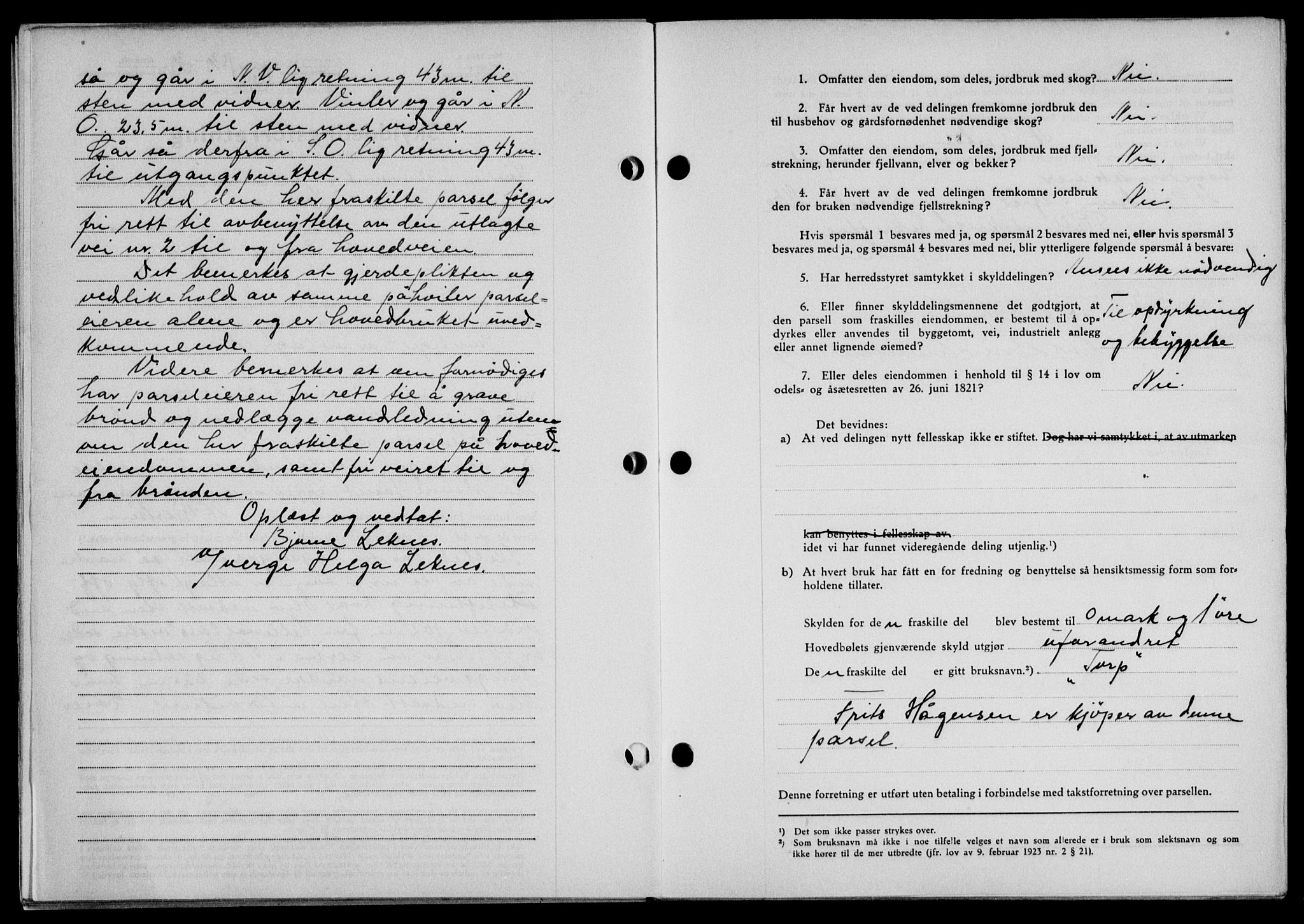 Lofoten sorenskriveri, AV/SAT-A-0017/1/2/2C/L0006a: Mortgage book no. 6a, 1939-1939, Diary no: : 1839/1939