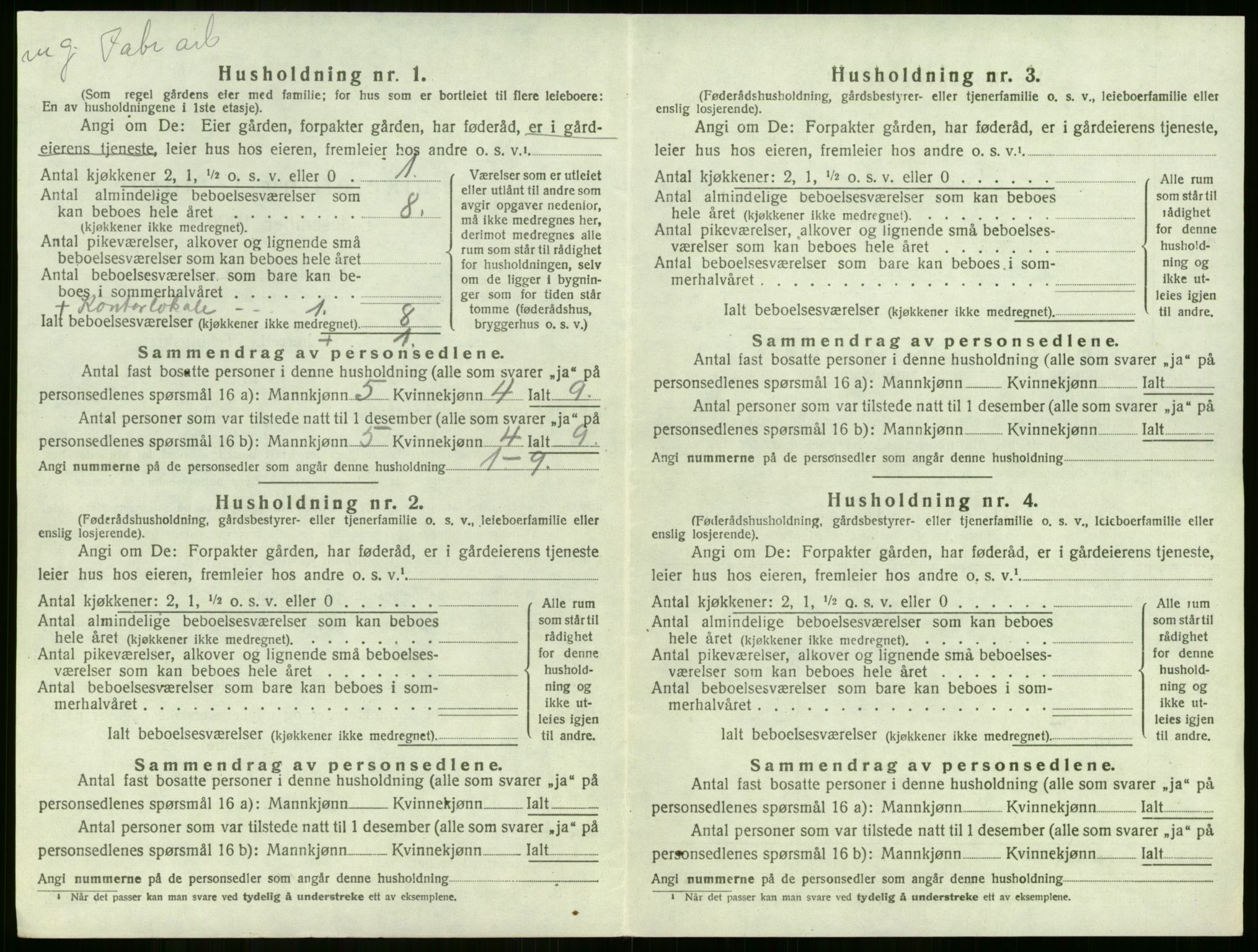 SAKO, 1920 census for Lier, 1920, p. 2238