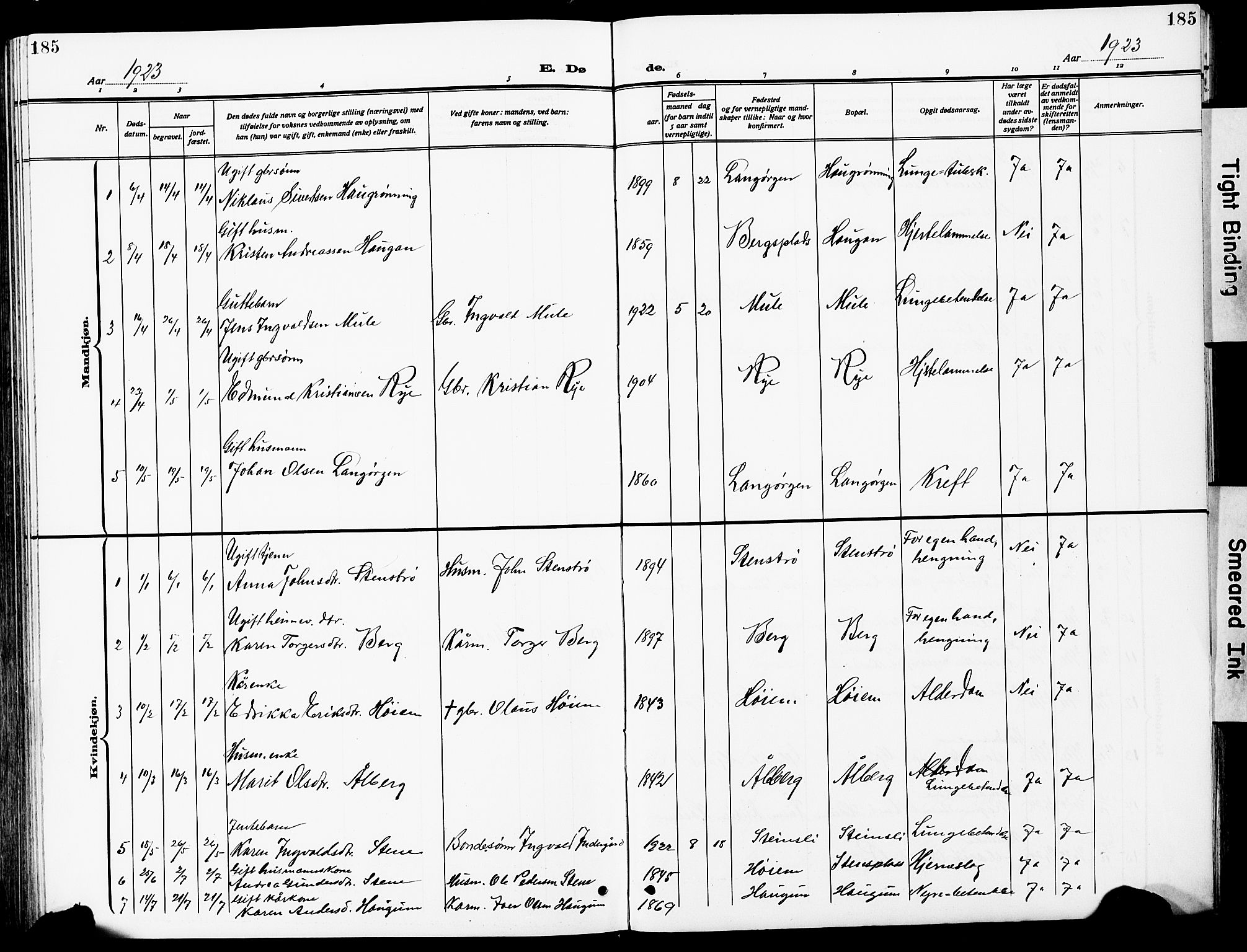 Ministerialprotokoller, klokkerbøker og fødselsregistre - Sør-Trøndelag, SAT/A-1456/612/L0388: Parish register (copy) no. 612C04, 1909-1929, p. 185
