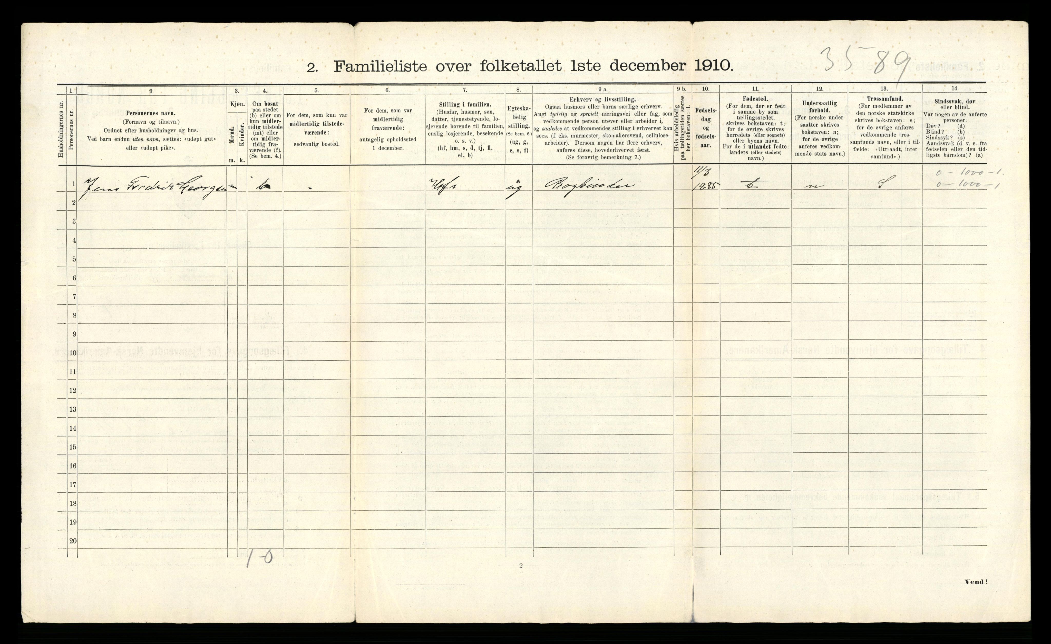 RA, 1910 census for Tromsø, 1910, p. 2499