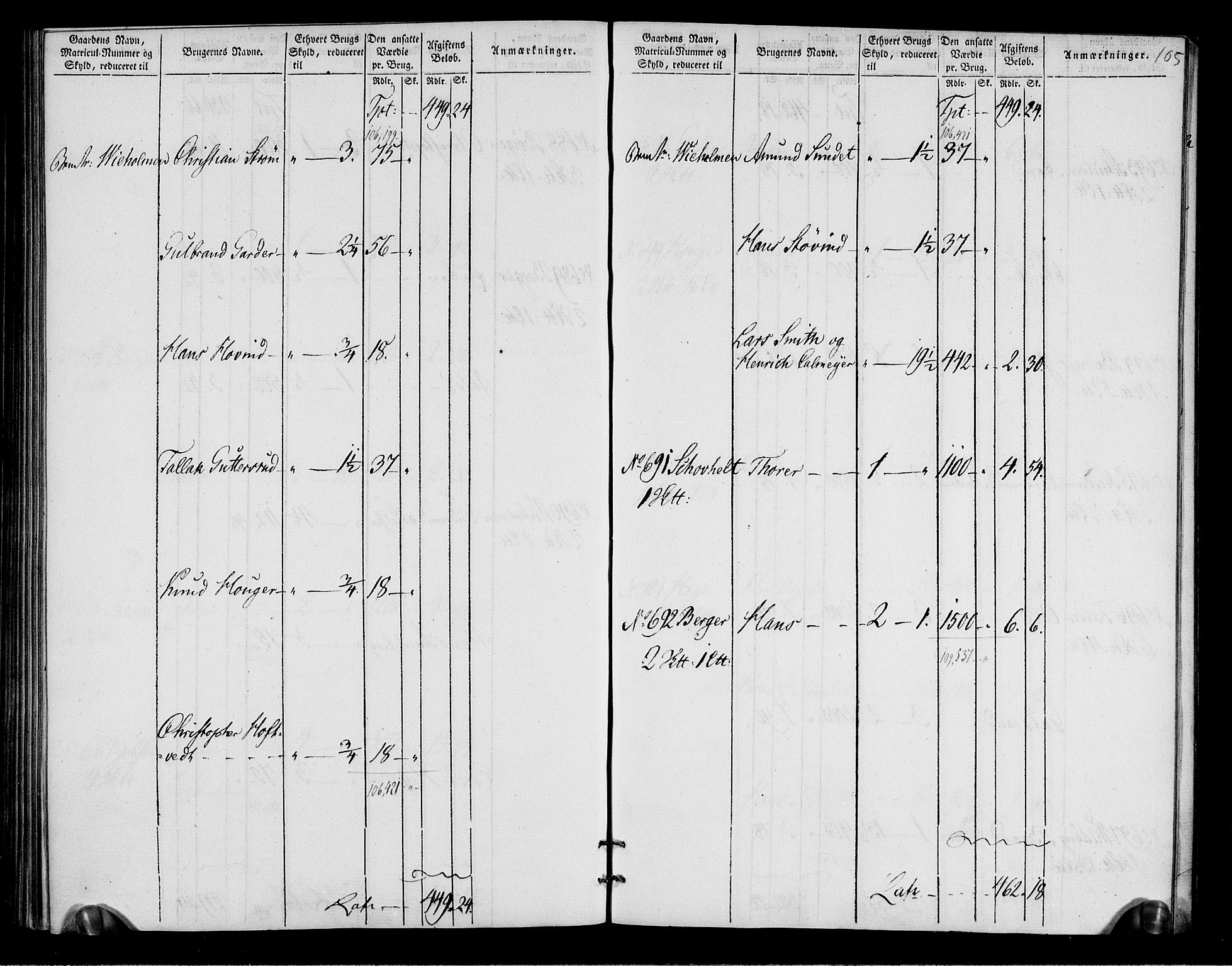 Rentekammeret inntil 1814, Realistisk ordnet avdeling, AV/RA-EA-4070/N/Ne/Nea/L0018: Nedre Romerike fogderi. Oppebørselsregister, 1803-1804, p. 109