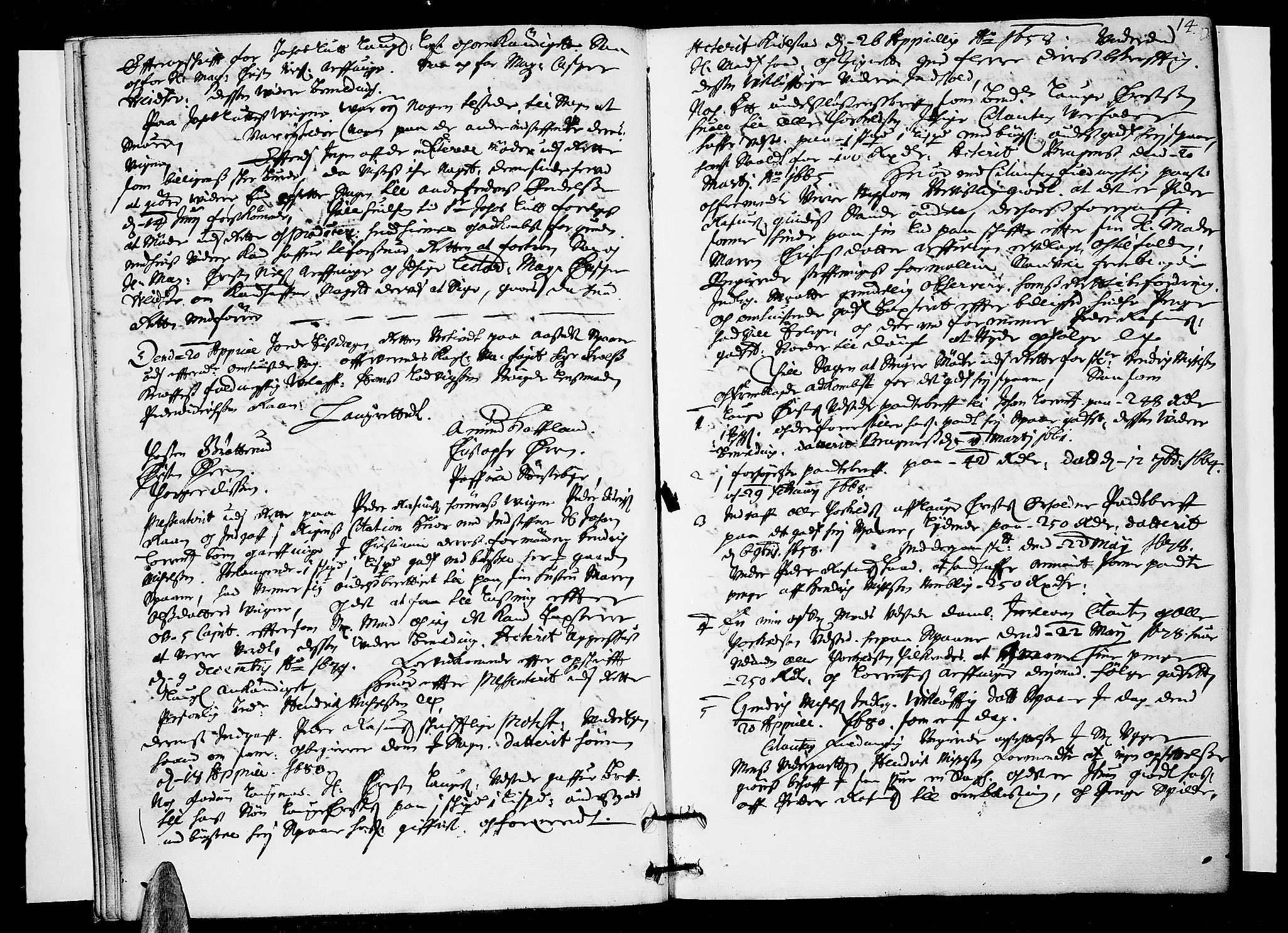 Eiker, Modum og Sigdal sorenskriveri, AV/SAKO-A-123/F/Fa/Faa/L0045: Tingbok, 1680, p. 14