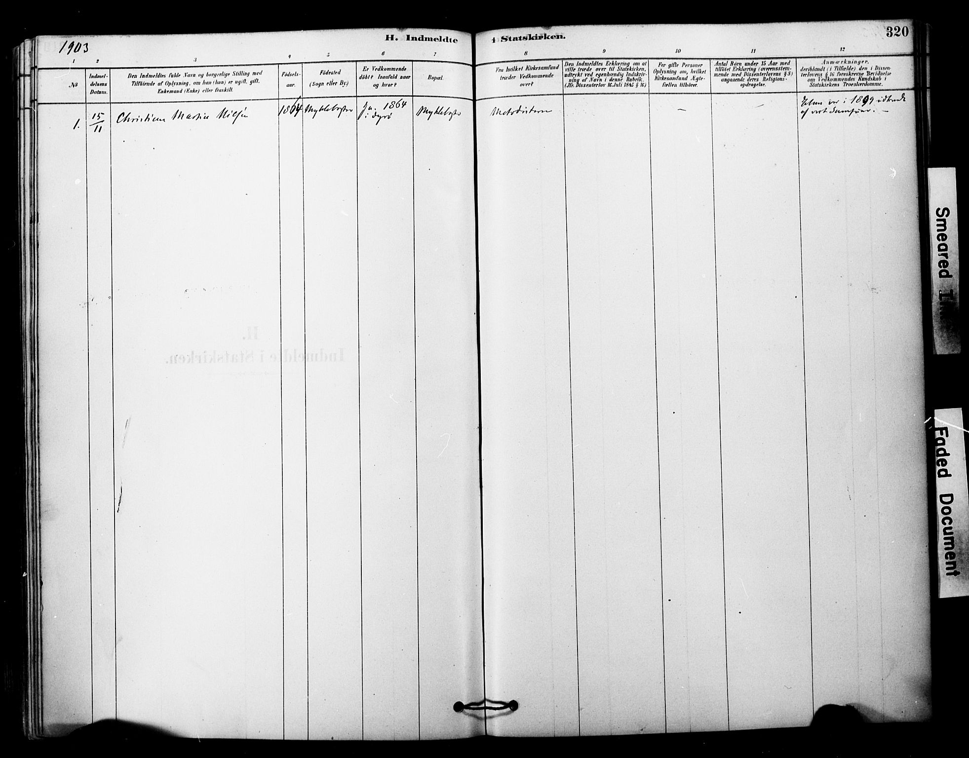 Tranøy sokneprestkontor, SATØ/S-1313/I/Ia/Iaa/L0011kirke: Parish register (official) no. 11, 1878-1904, p. 320