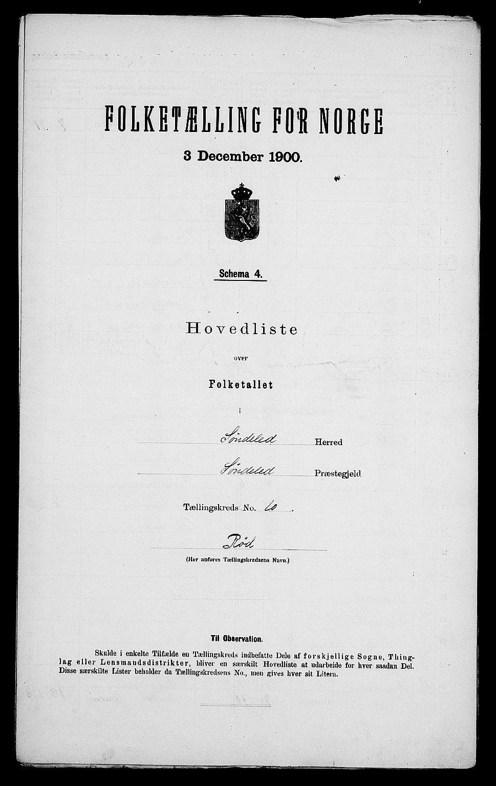 SAK, 1900 census for Søndeled, 1900, p. 53