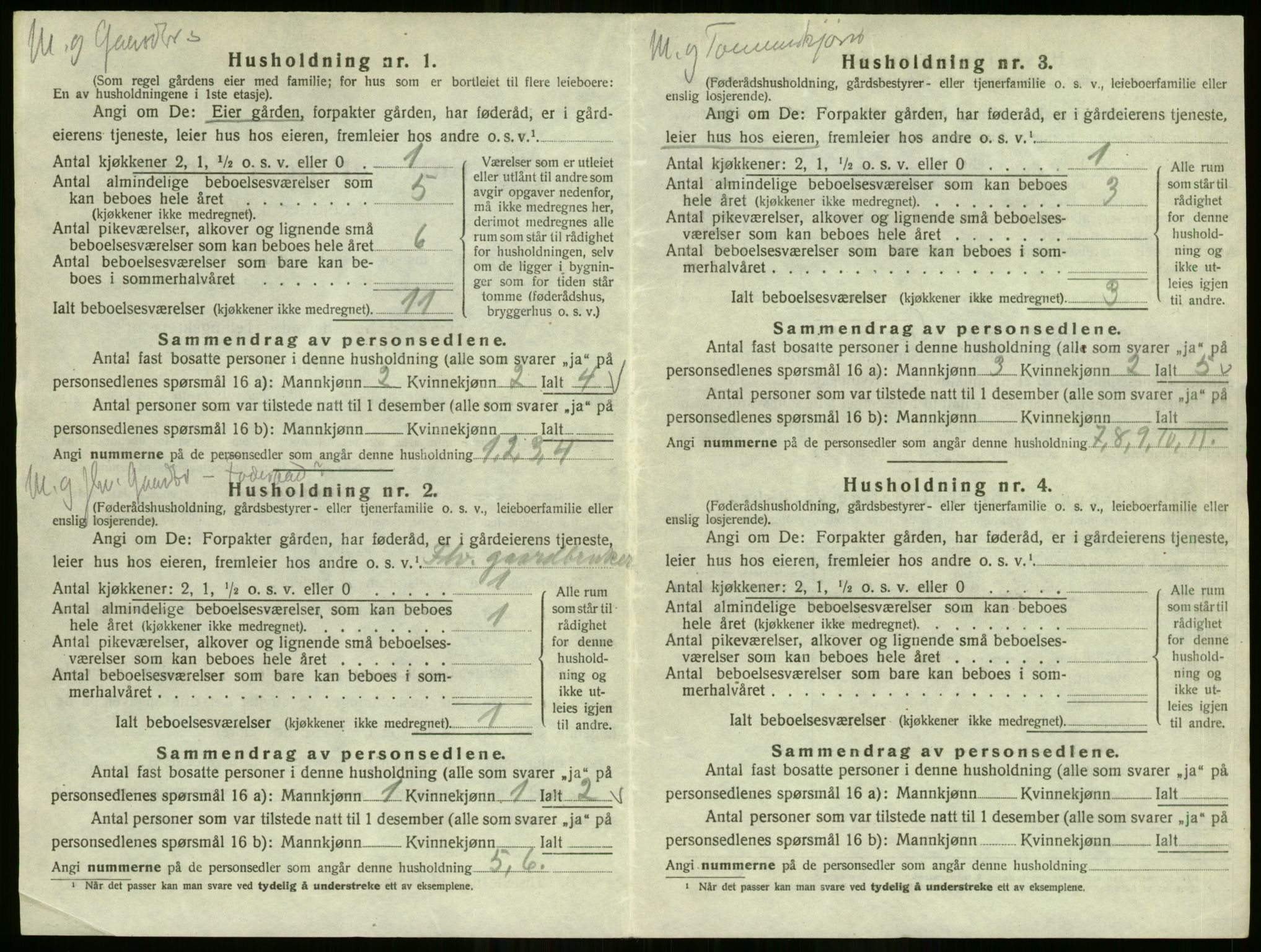 SAO, 1920 census for Enebakk, 1920, p. 41