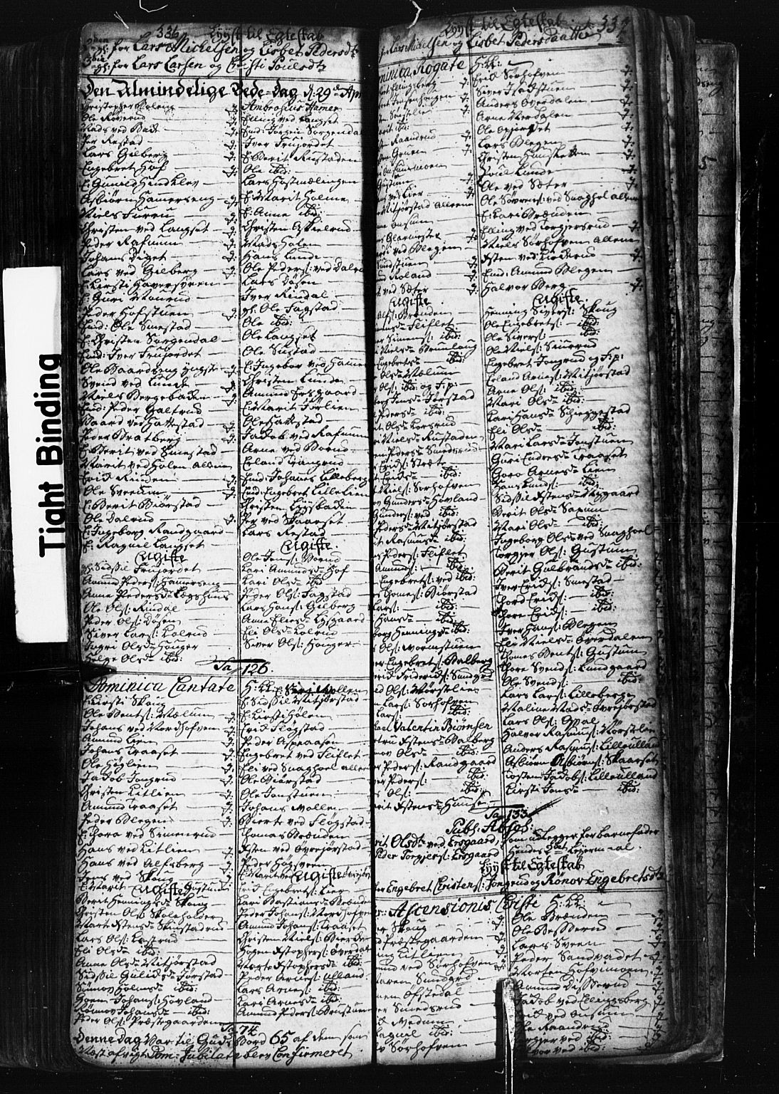 Fåberg prestekontor, SAH/PREST-086/H/Ha/Hab/L0001: Parish register (copy) no. 1, 1727-1767, p. 336-337