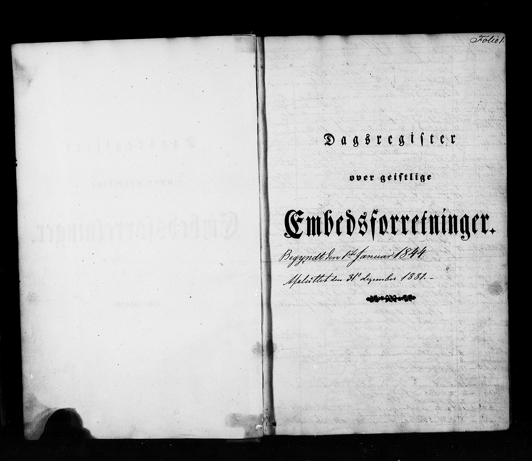 Ministerialprotokoller, klokkerbøker og fødselsregistre - Møre og Romsdal, SAT/A-1454/520/L0280: Parish register (official) no. 520A09, 1844-1881, p. 1