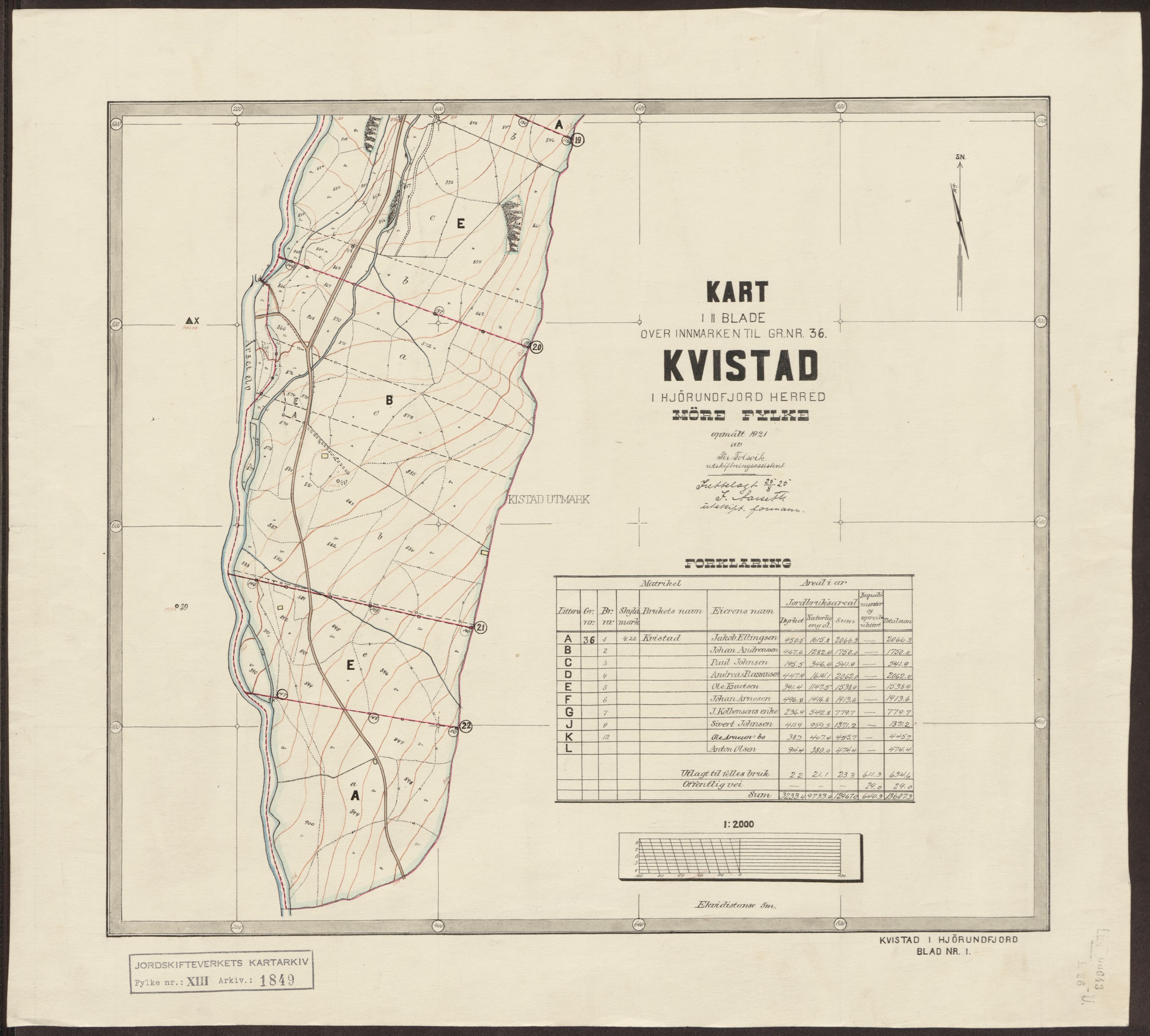 Jordskifteverkets kartarkiv, AV/RA-S-3929/T, 1859-1988, p. 2226