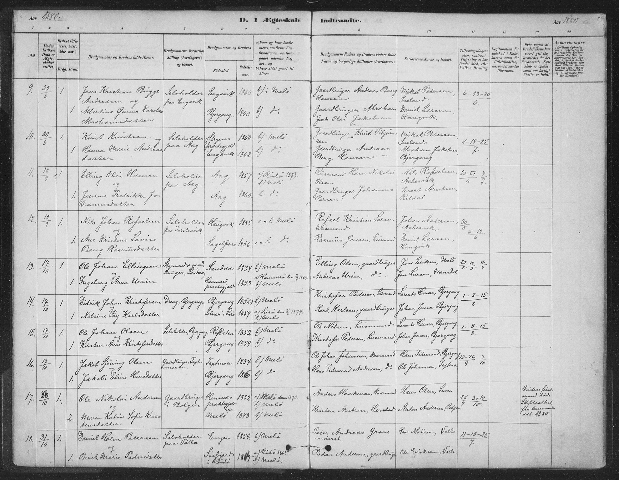 Ministerialprotokoller, klokkerbøker og fødselsregistre - Nordland, AV/SAT-A-1459/843/L0627: Parish register (official) no. 843A02, 1878-1908, p. 8