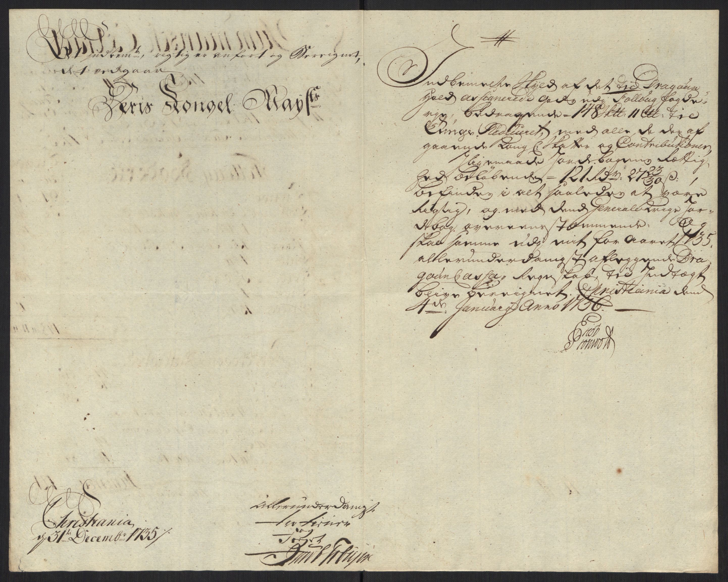 Rentekammeret inntil 1814, Reviderte regnskaper, Fogderegnskap, AV/RA-EA-4092/R10/L0474: Fogderegnskap Aker og Follo, 1735, p. 54