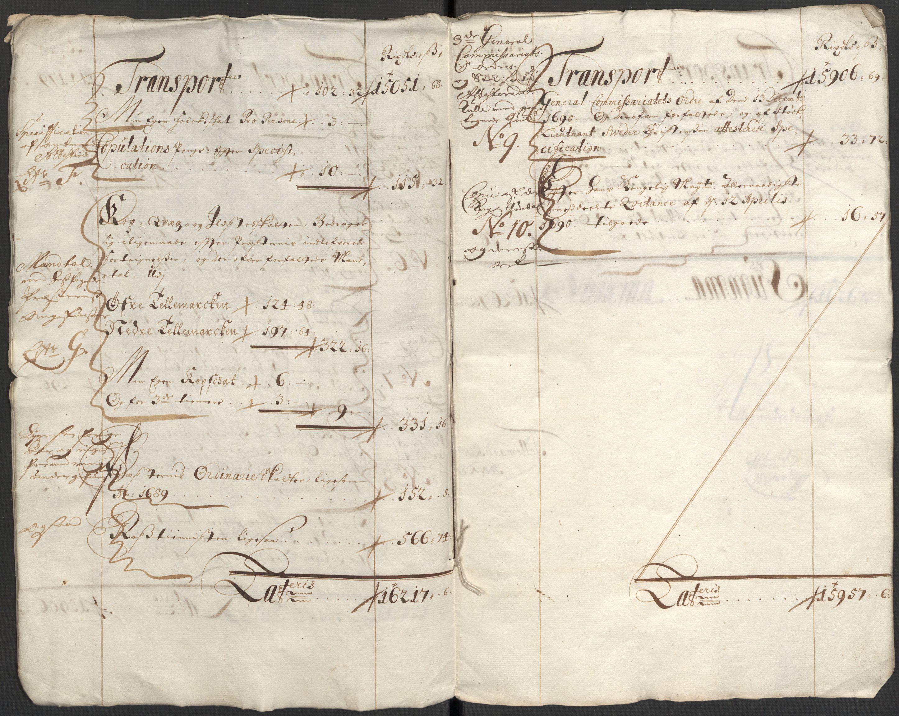 Rentekammeret inntil 1814, Reviderte regnskaper, Fogderegnskap, RA/EA-4092/R35/L2089: Fogderegnskap Øvre og Nedre Telemark, 1690-1692, p. 7