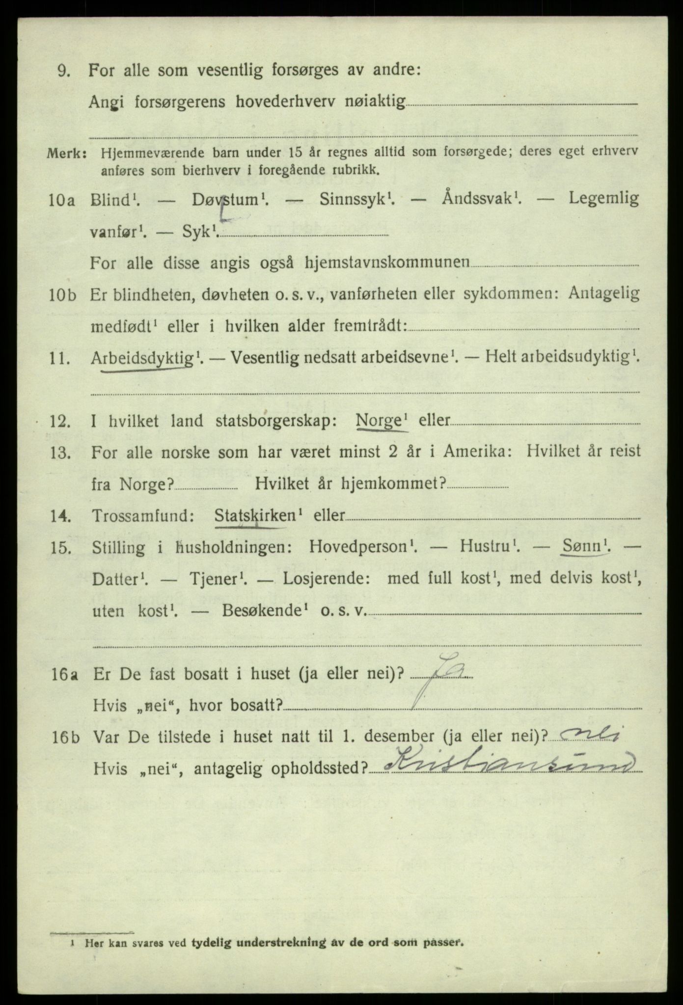 SAB, 1920 census for Jondal, 1920, p. 3737