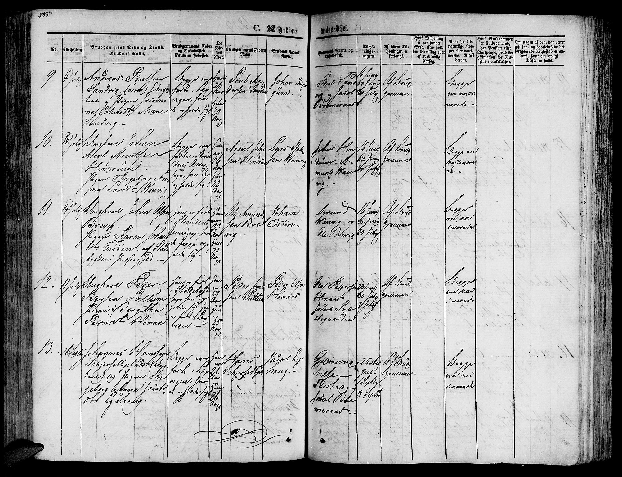 Ministerialprotokoller, klokkerbøker og fødselsregistre - Nord-Trøndelag, AV/SAT-A-1458/701/L0006: Parish register (official) no. 701A06, 1825-1841, p. 235