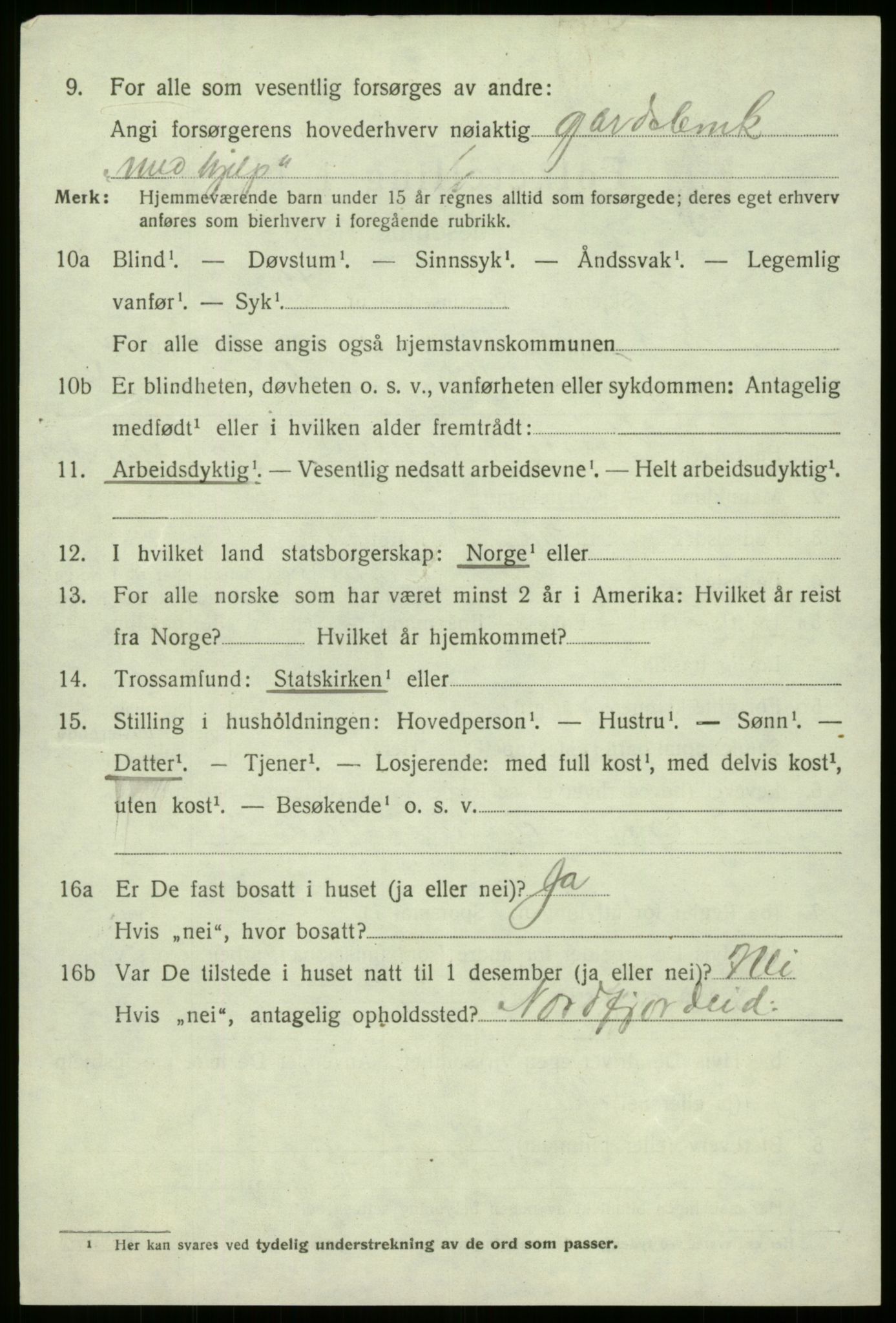 SAB, 1920 census for Eid, 1920, p. 2239