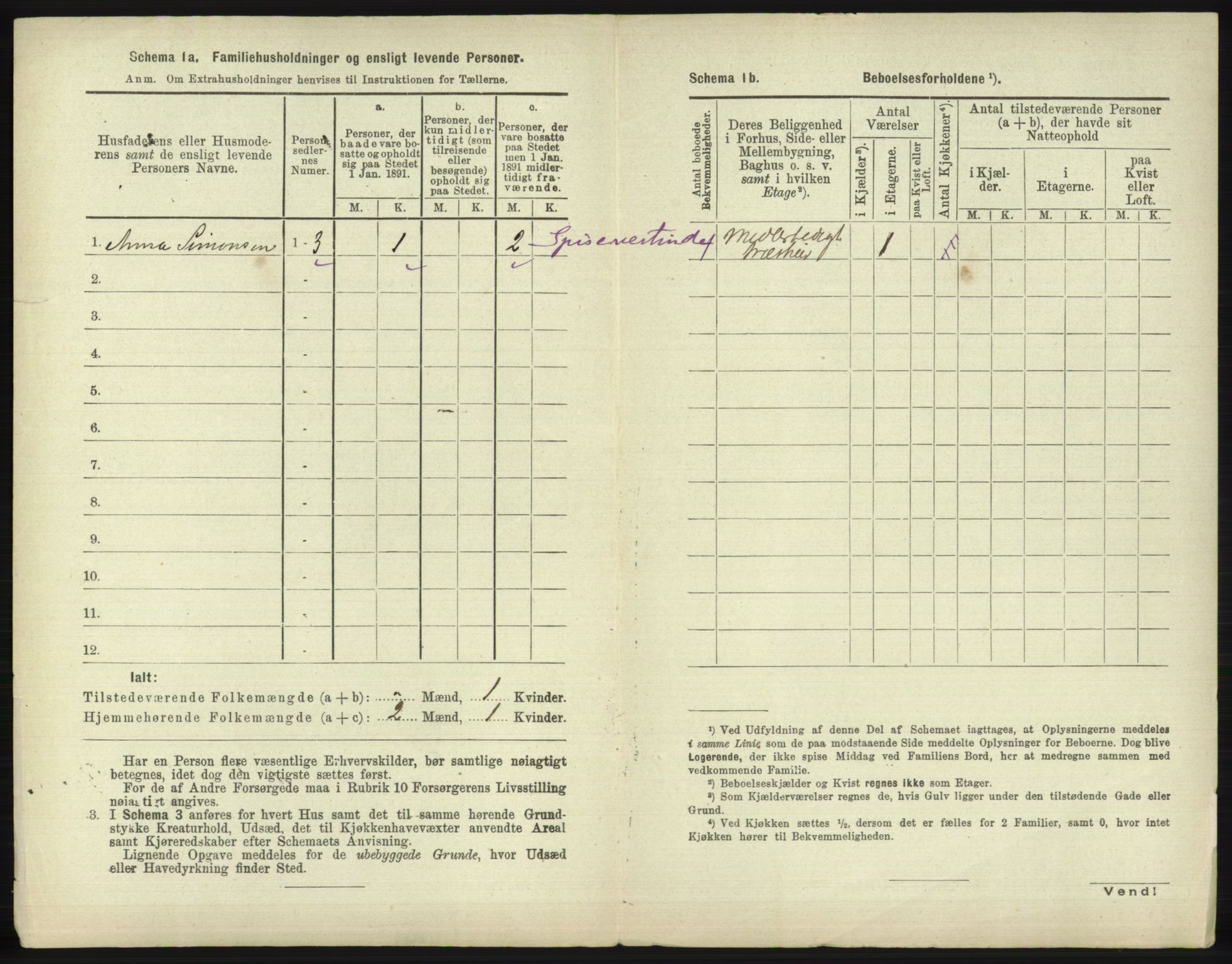 RA, 1891 census for 2001 Hammerfest, 1891, p. 1639