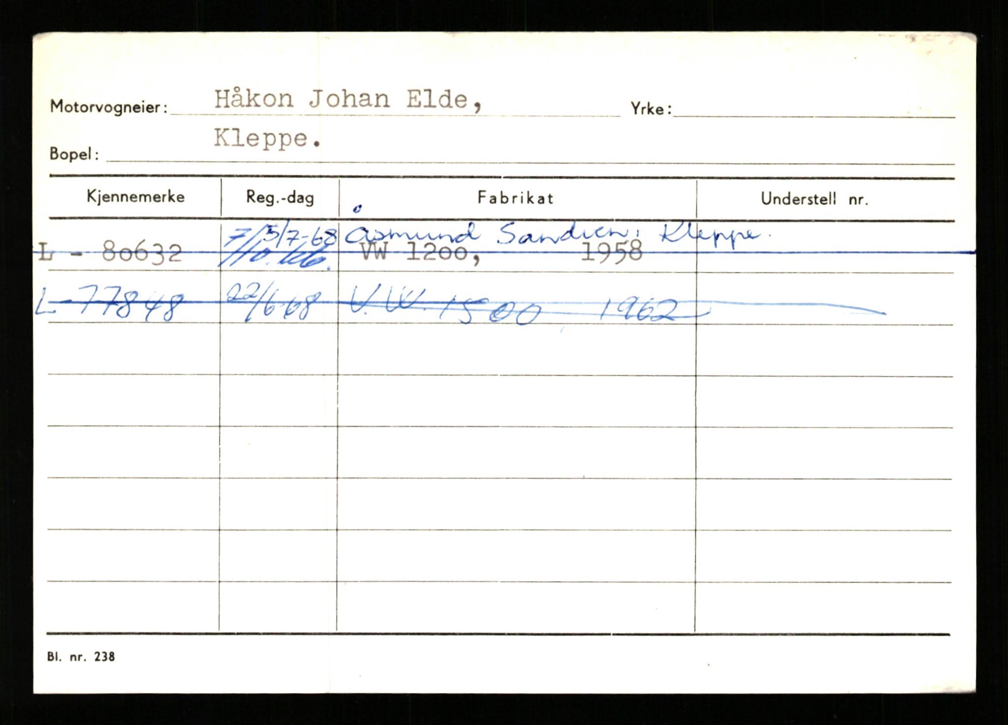 Stavanger trafikkstasjon, SAST/A-101942/0/H/L0007: Egerøy - Eppeland, 1930-1971, p. 1607