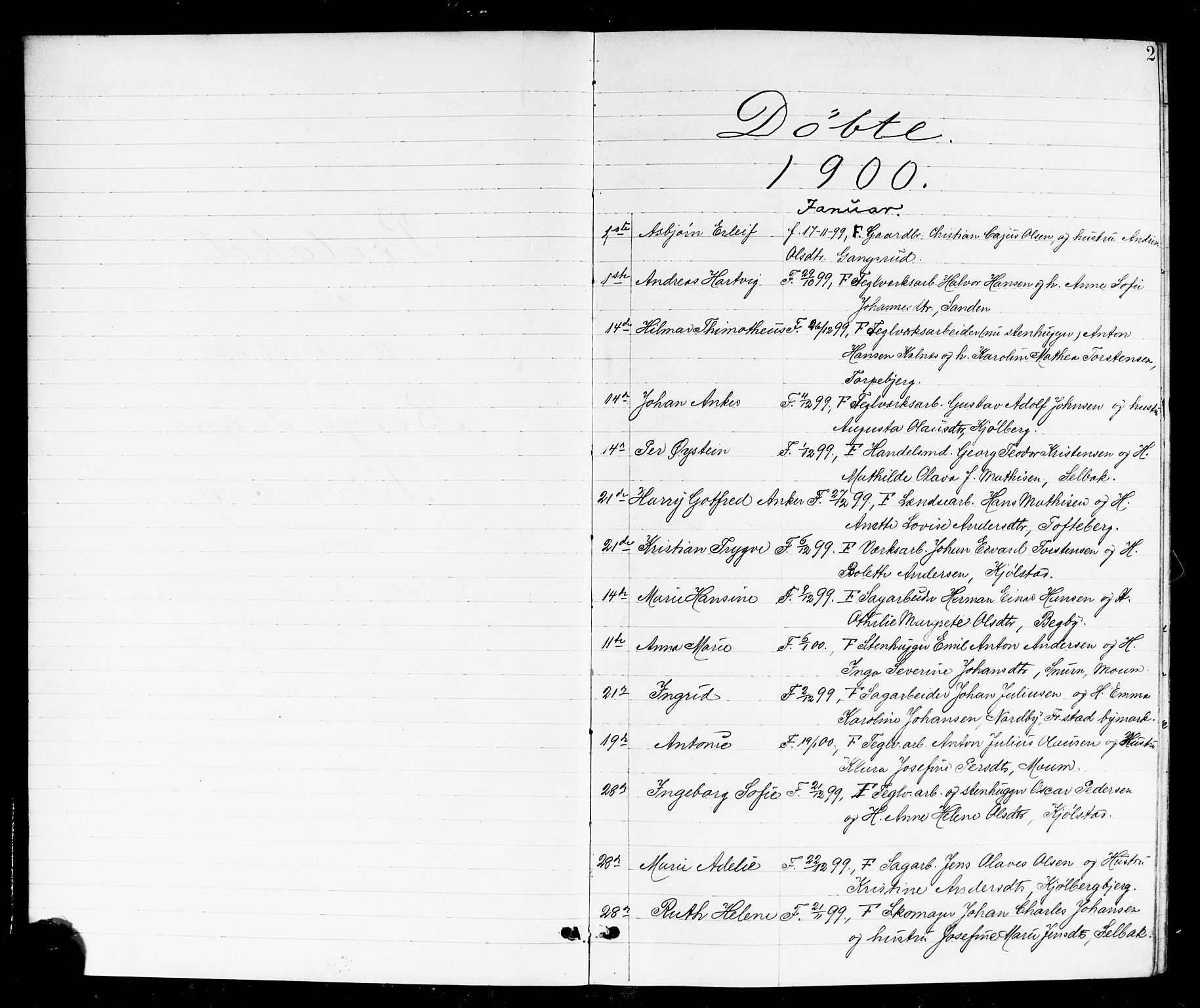 Borge prestekontor Kirkebøker, SAO/A-10903/G/Ga/L0002: Parish register (copy) no. I 2, 1875-1923, p. 2