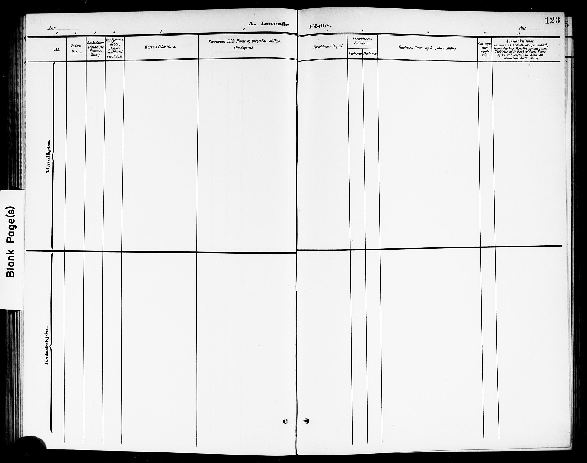 Høland prestekontor Kirkebøker, AV/SAO-A-10346a/G/Ga/L0007: Parish register (copy) no. I 7, 1902-1914, p. 123