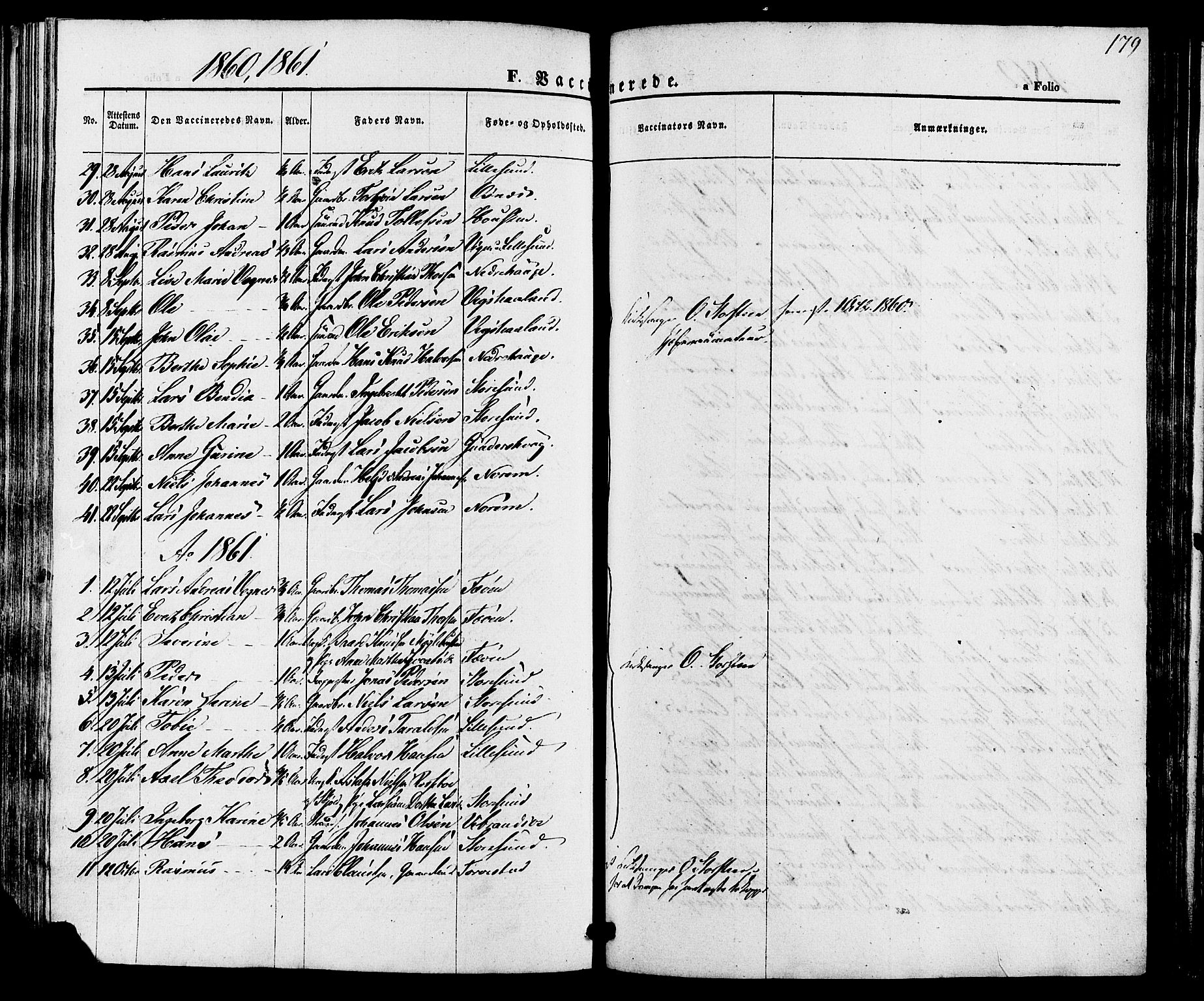 Torvastad sokneprestkontor, AV/SAST-A -101857/H/Ha/Haa/L0010: Parish register (official) no. A 10, 1857-1878, p. 179