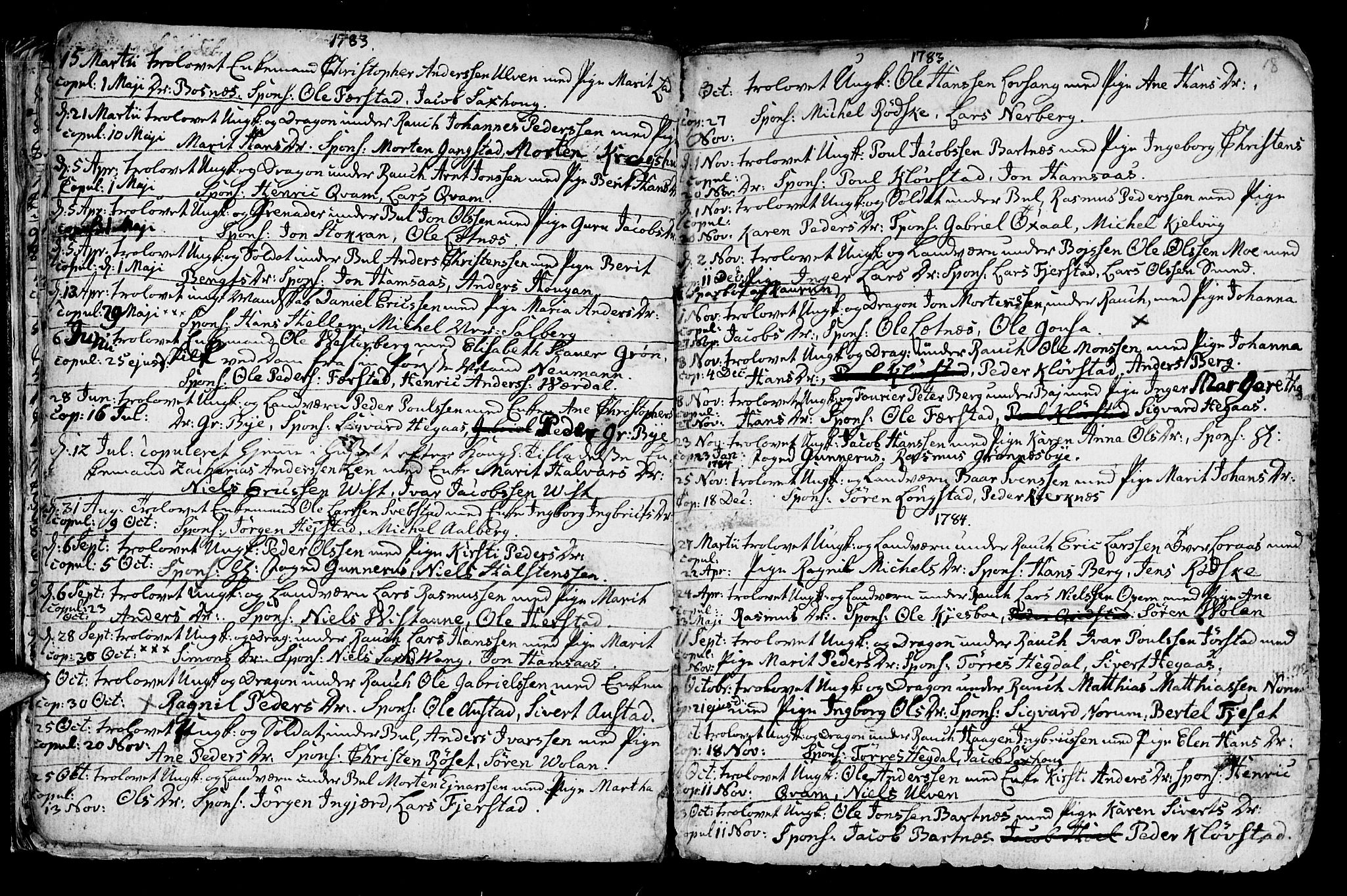 Ministerialprotokoller, klokkerbøker og fødselsregistre - Nord-Trøndelag, SAT/A-1458/730/L0273: Parish register (official) no. 730A02, 1762-1802, p. 18
