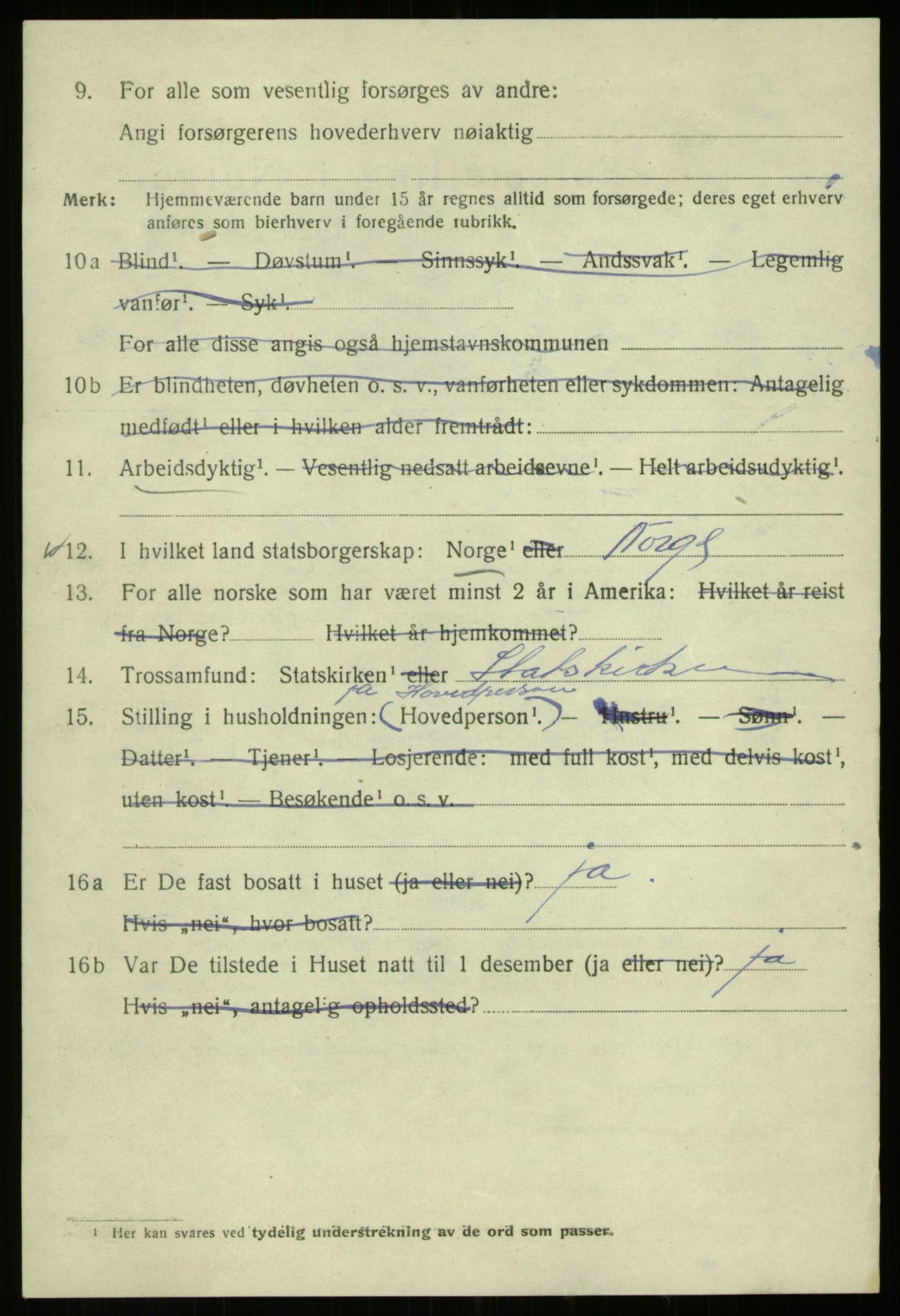 SAB, 1920 census for Bergen, 1920, p. 202027