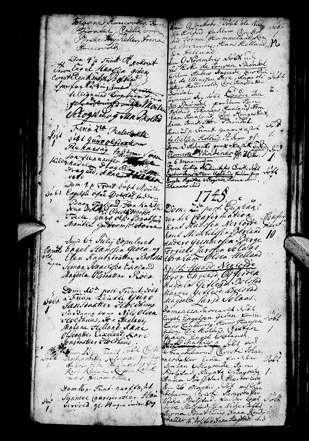 Os sokneprestembete, SAB/A-99929: Parish register (official) no. A 3, 1669-1760, p. 72