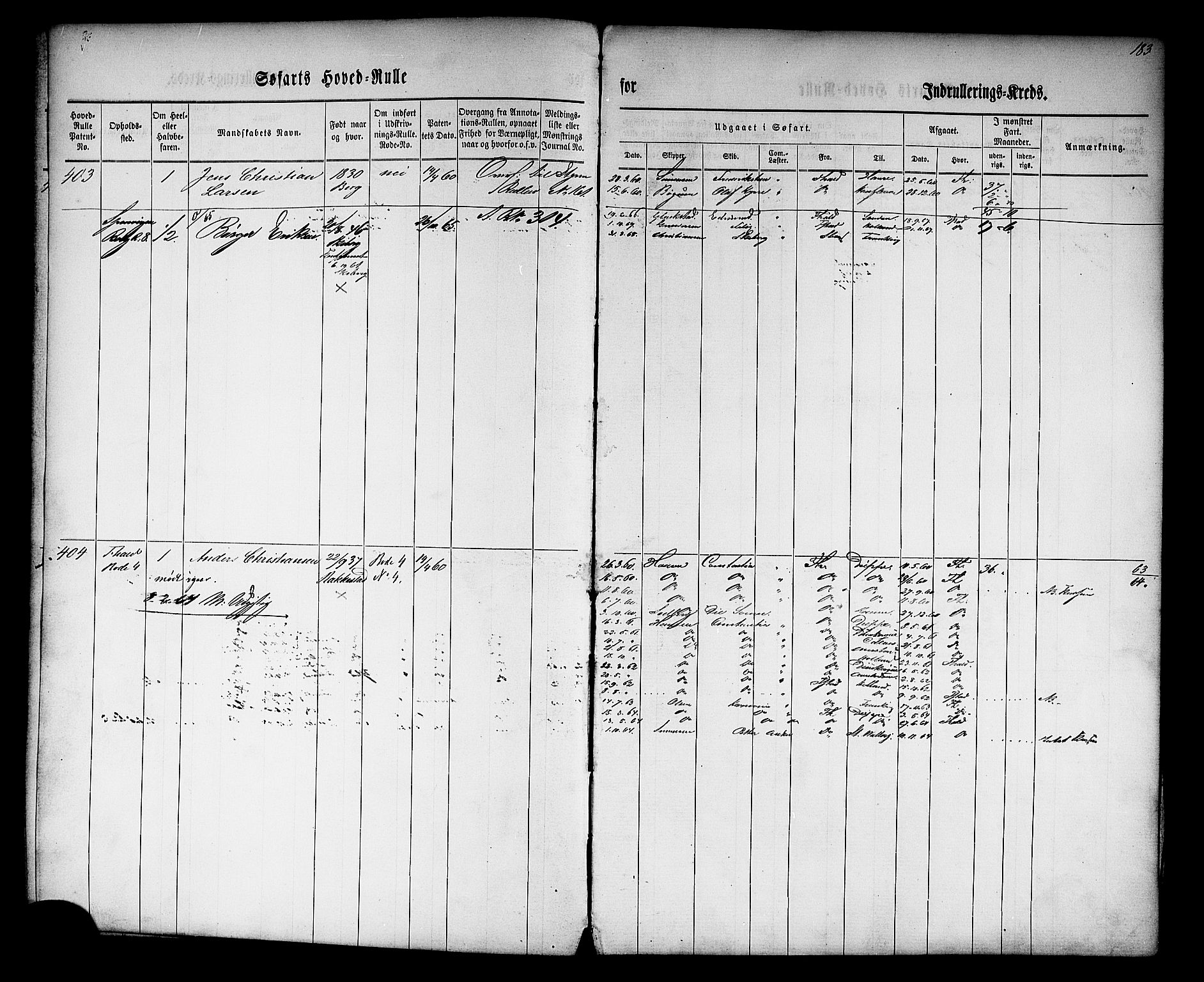 Halden mønstringskontor, AV/SAO-A-10569a/F/Fc/Fcb/L0001: Hovedrulle, 1860, p. 185