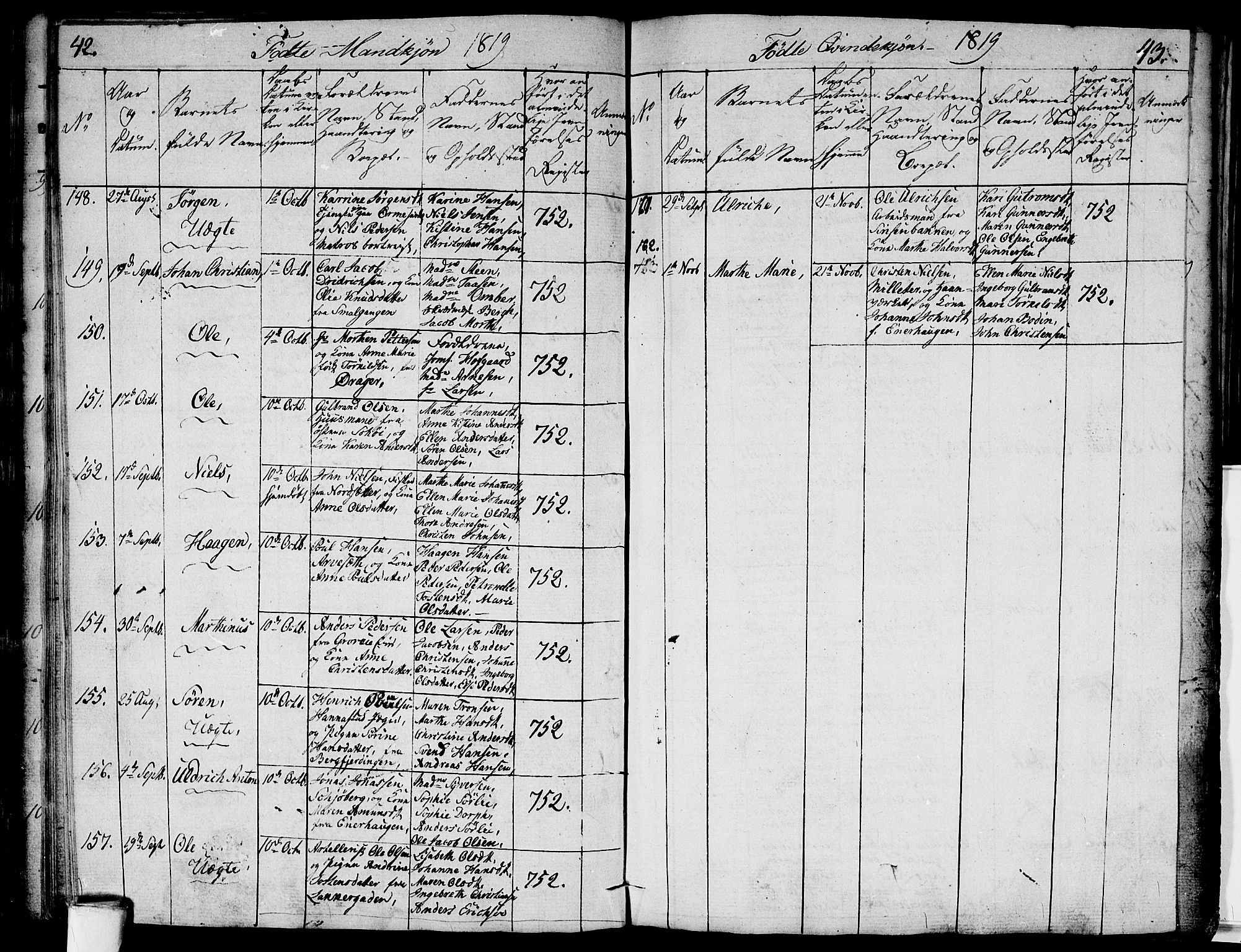 Aker prestekontor kirkebøker, AV/SAO-A-10861/G/L0002: Parish register (copy) no. 2, 1815-1819, p. 191q-191r