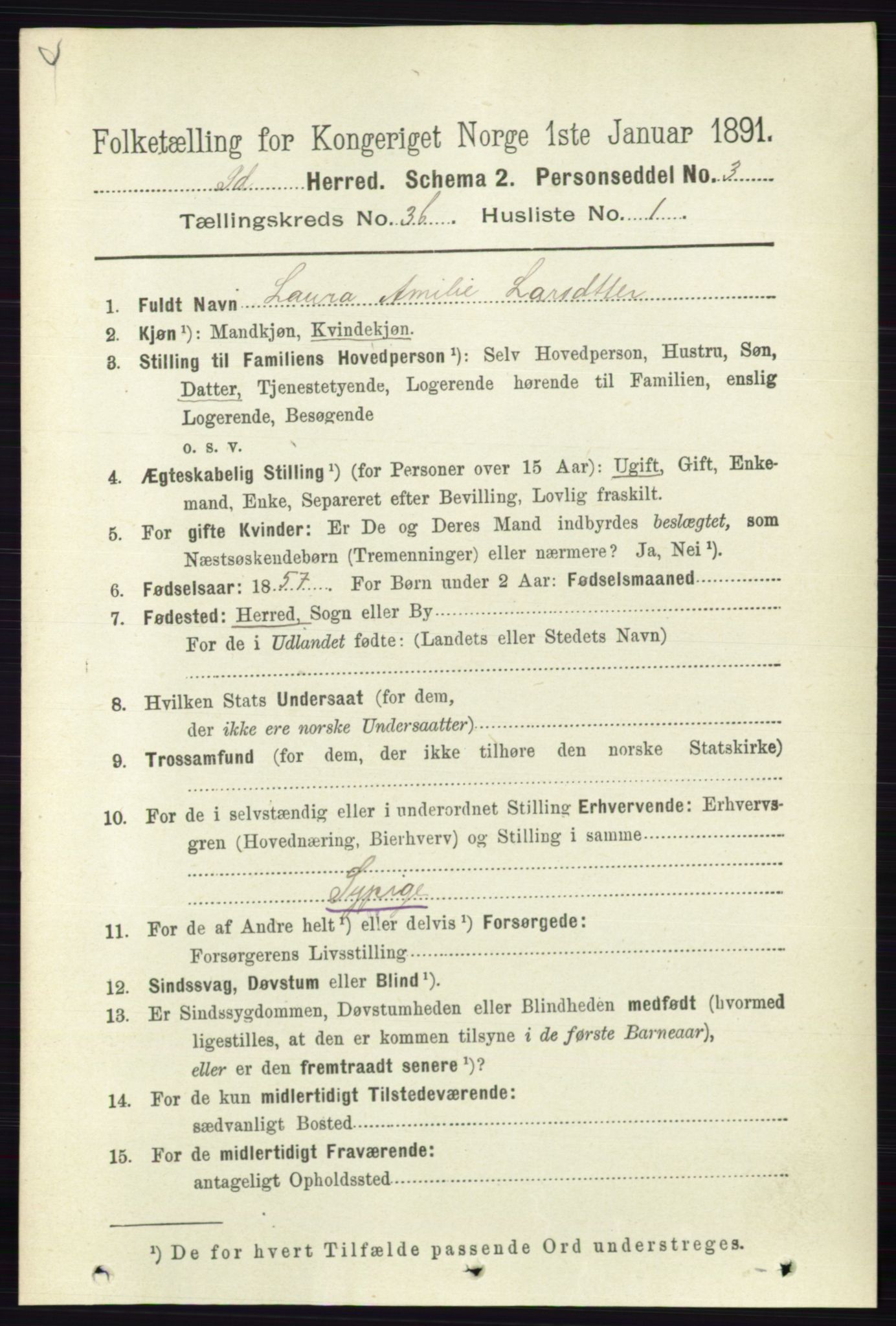 RA, 1891 census for 0117 Idd, 1891, p. 2656