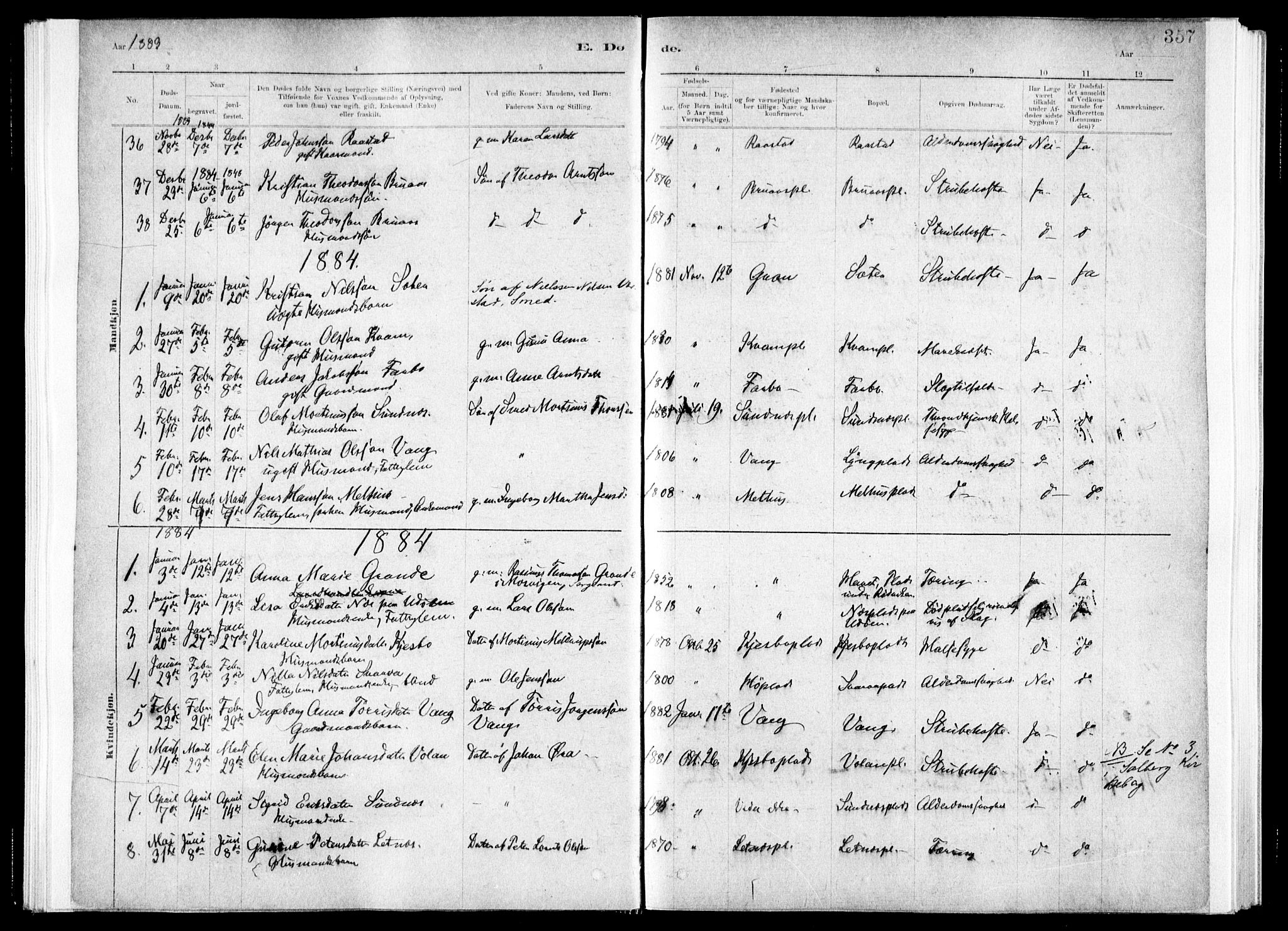 Ministerialprotokoller, klokkerbøker og fødselsregistre - Nord-Trøndelag, SAT/A-1458/730/L0285: Parish register (official) no. 730A10, 1879-1914, p. 357