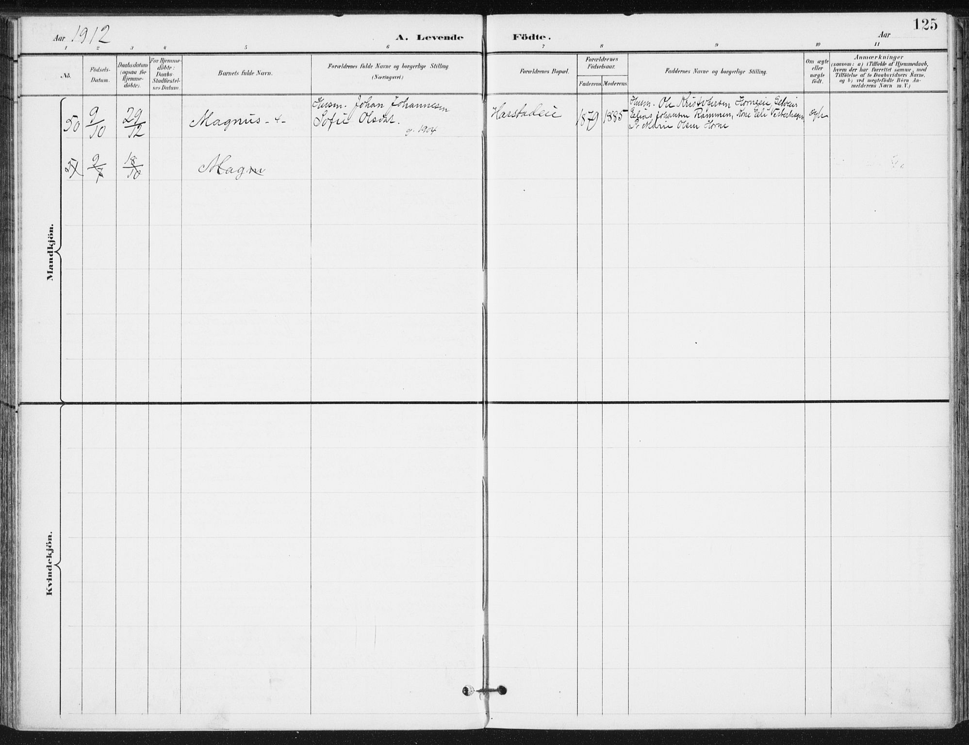 Romedal prestekontor, AV/SAH-PREST-004/K/L0011: Parish register (official) no. 11, 1896-1912, p. 125